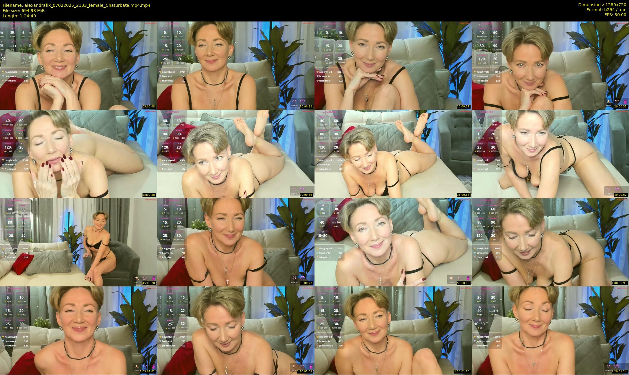 alexandrafix — 85 minute Chaturbate female cam show recording, 720p, Feb 7, 2025