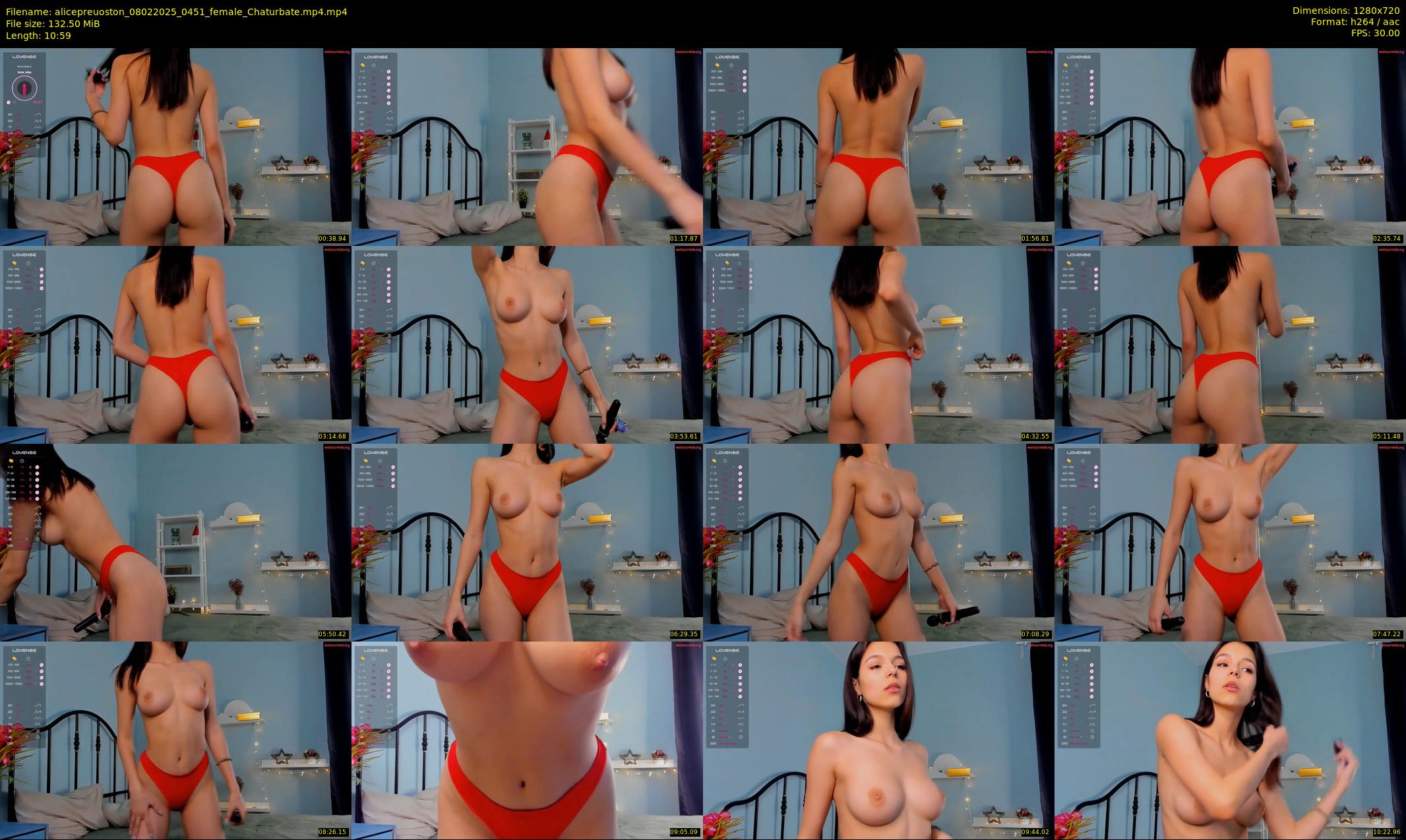 alicepreuoston — 11 minute Chaturbate female cam show recording, 720p, Feb 8, 2025