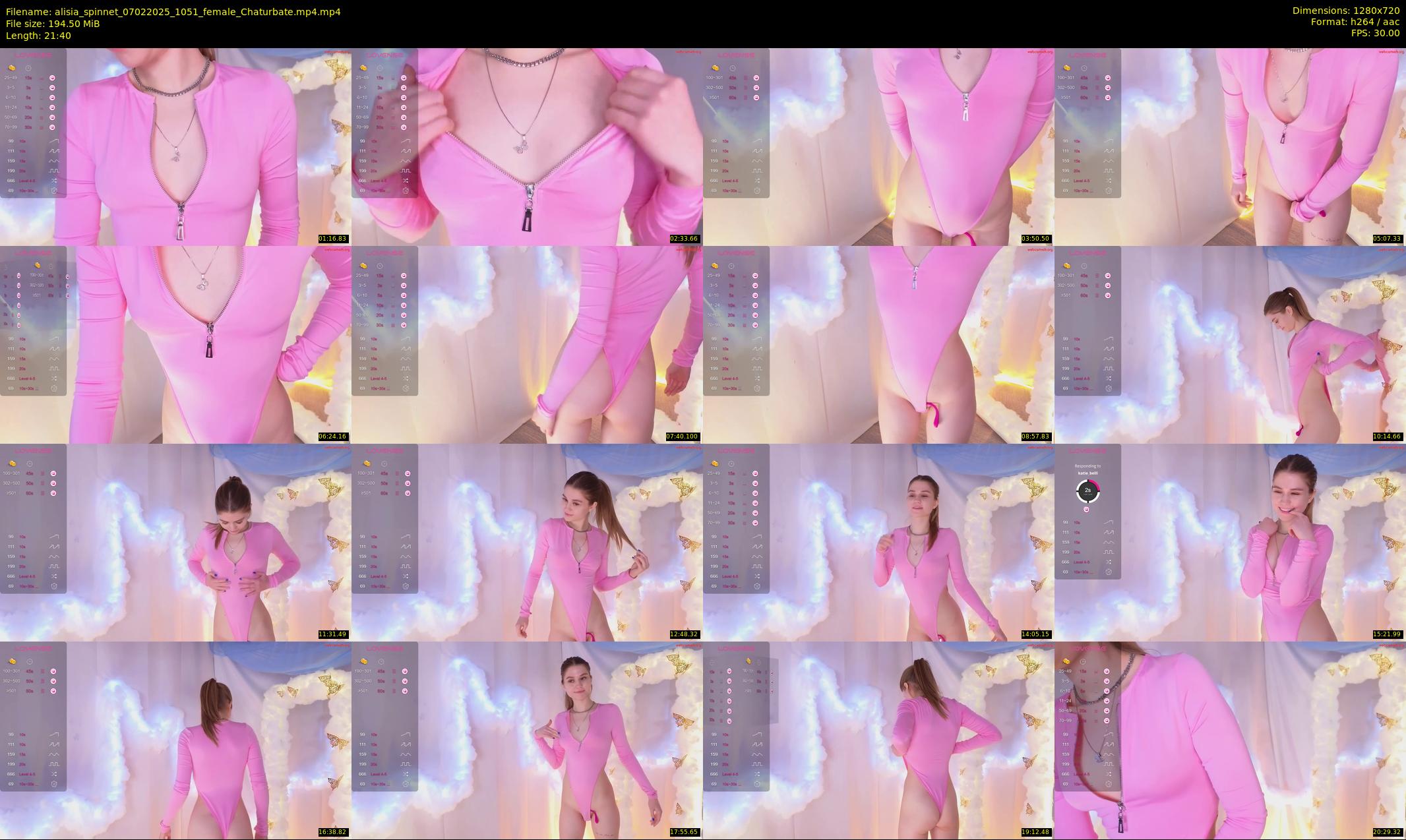 alisia_spinnet — 22 minute Chaturbate female cam show recording, 720p, Feb 7, 2025