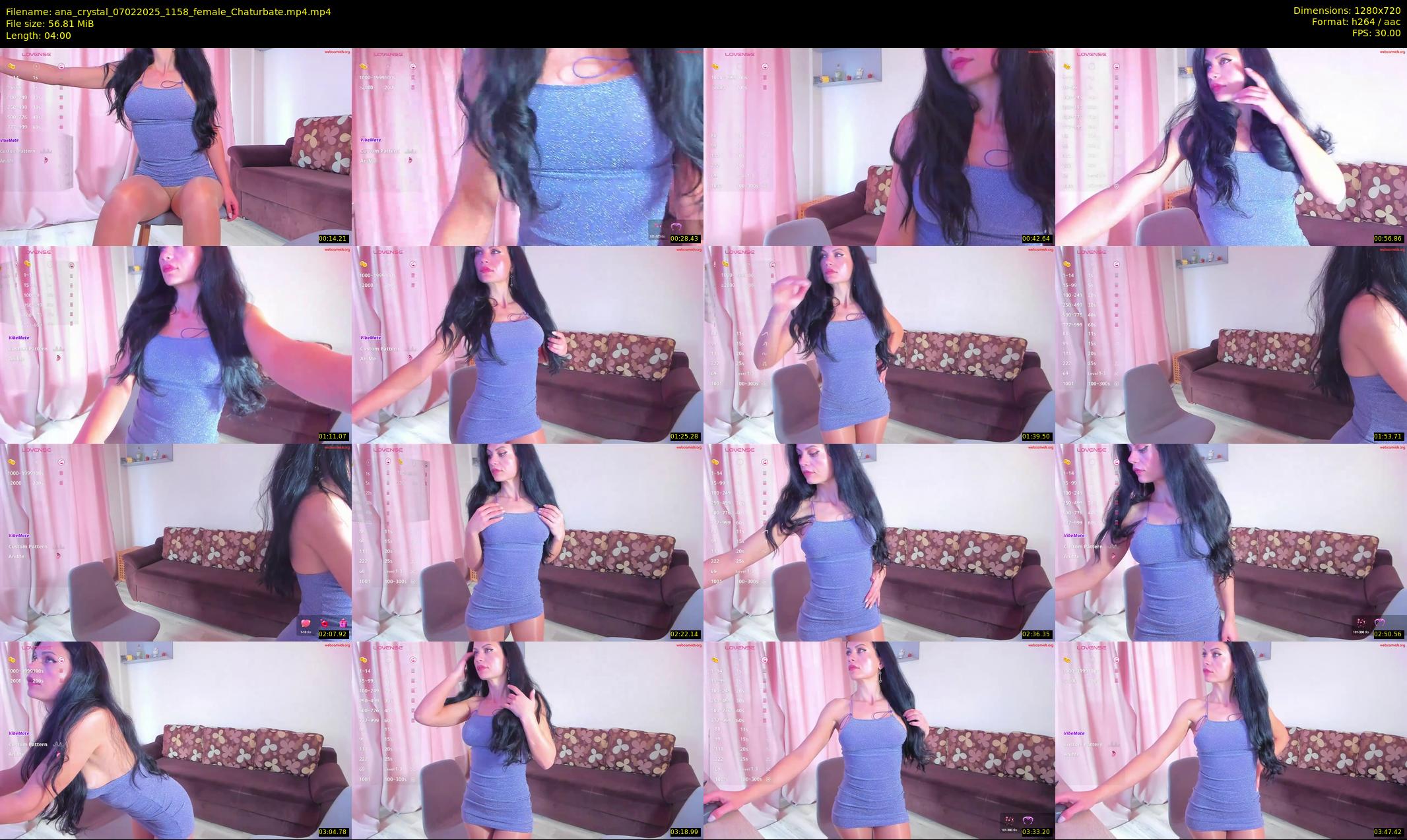 ana_crystal — 4 minute Chaturbate female cam show recording, 720p, Feb 7, 2025