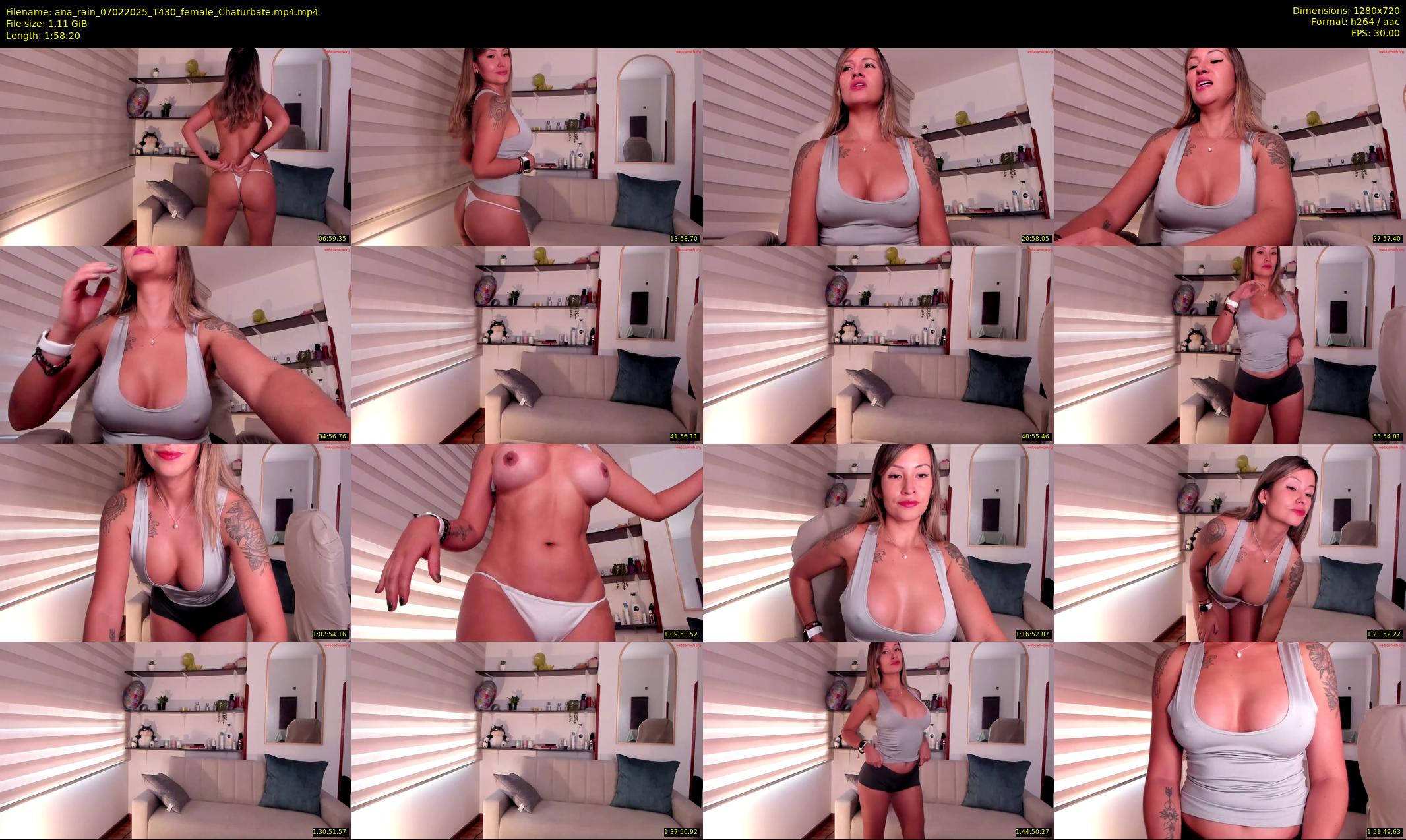 ana_rain — 119 minute Chaturbate female cam show recording, 720p, Feb 7, 2025