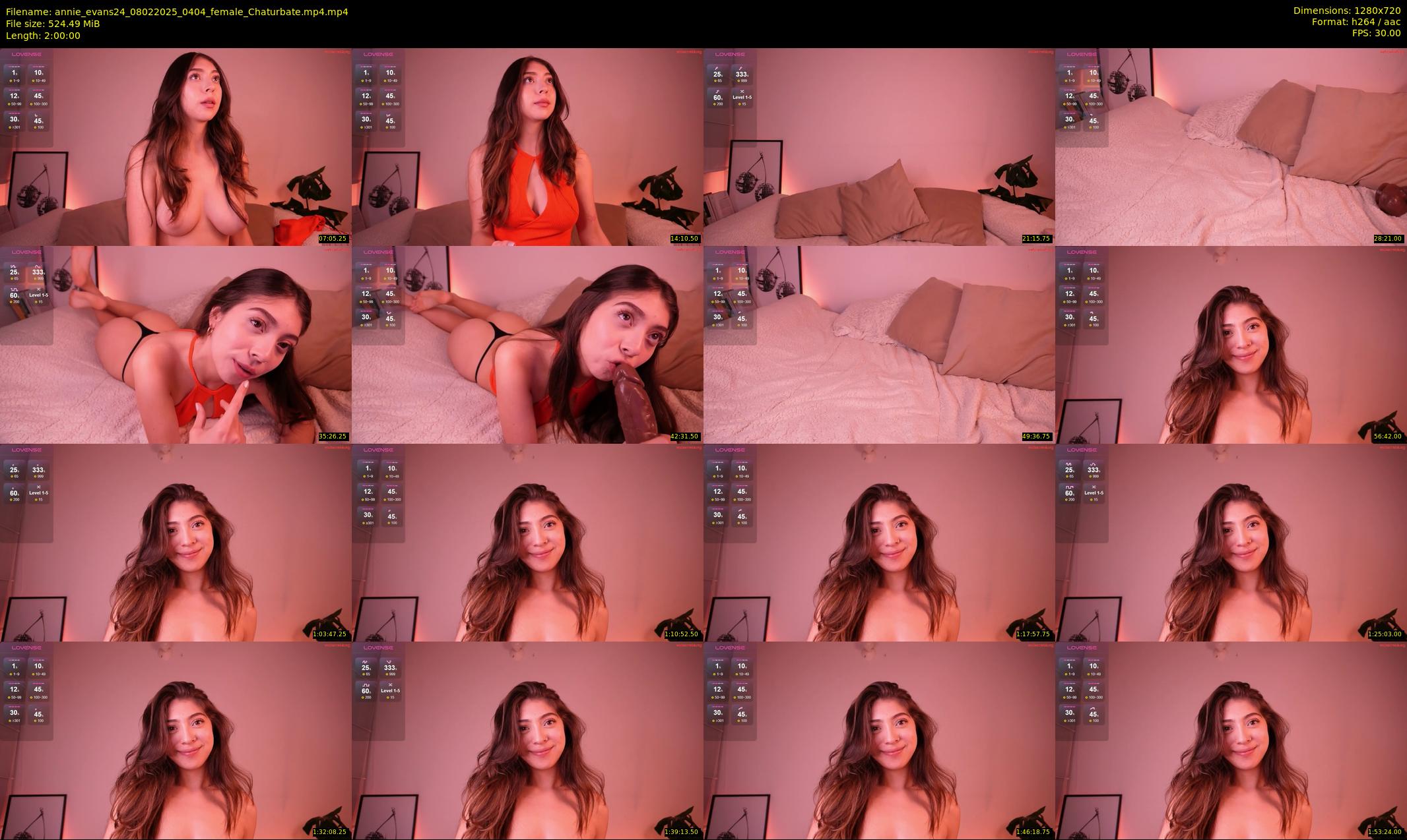 annie_evans24 — 120 minute Chaturbate female cam show recording, 720p, Feb 8, 2025