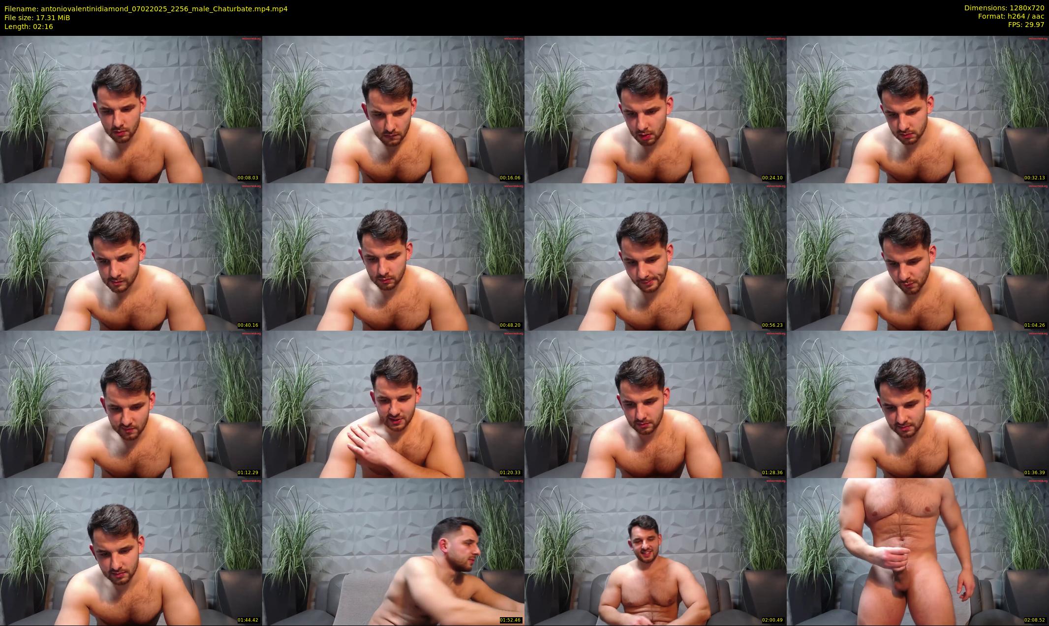 antoniovalentinidiamond — 3 minute Chaturbate male cam show recording, 720p, Feb 7, 2025