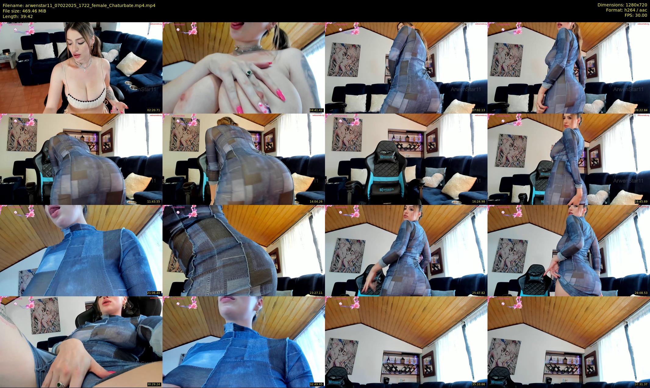 arwenstar11 — 40 minute Chaturbate female cam show recording, 720p, Feb 7, 2025