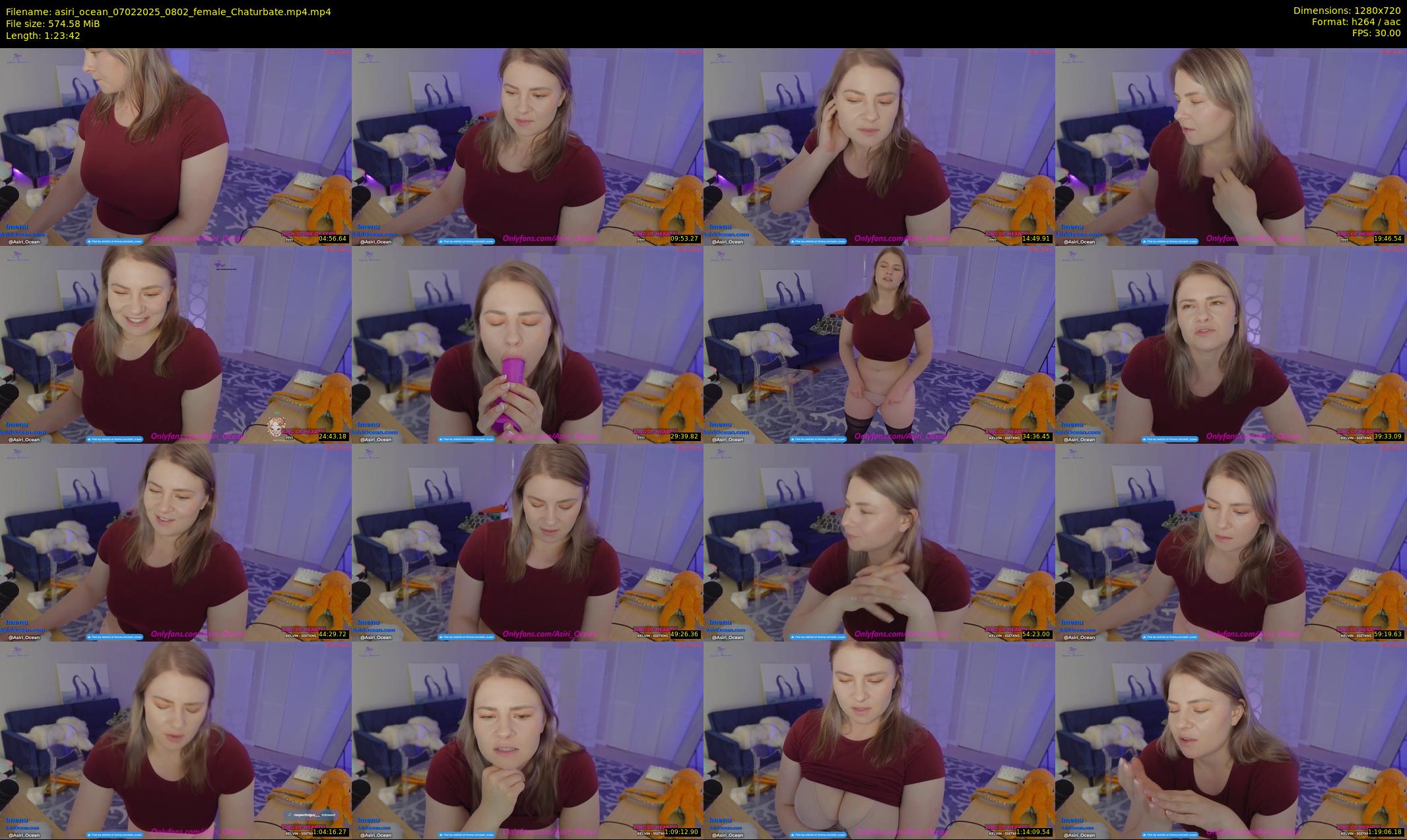 asiri_ocean — 84 minute Chaturbate female cam show recording, 720p, Feb 7, 2025