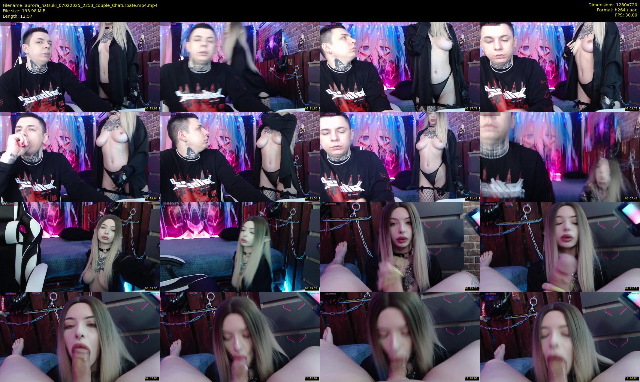 aurora_natsuki — 13 minute Chaturbate couple cam show recording, 720p, Feb 7, 2025