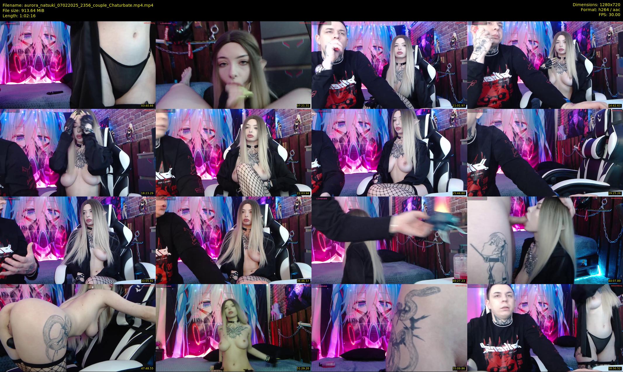 aurora_natsuki — 63 minute Chaturbate couple cam show recording, 720p, Feb 7, 2025
