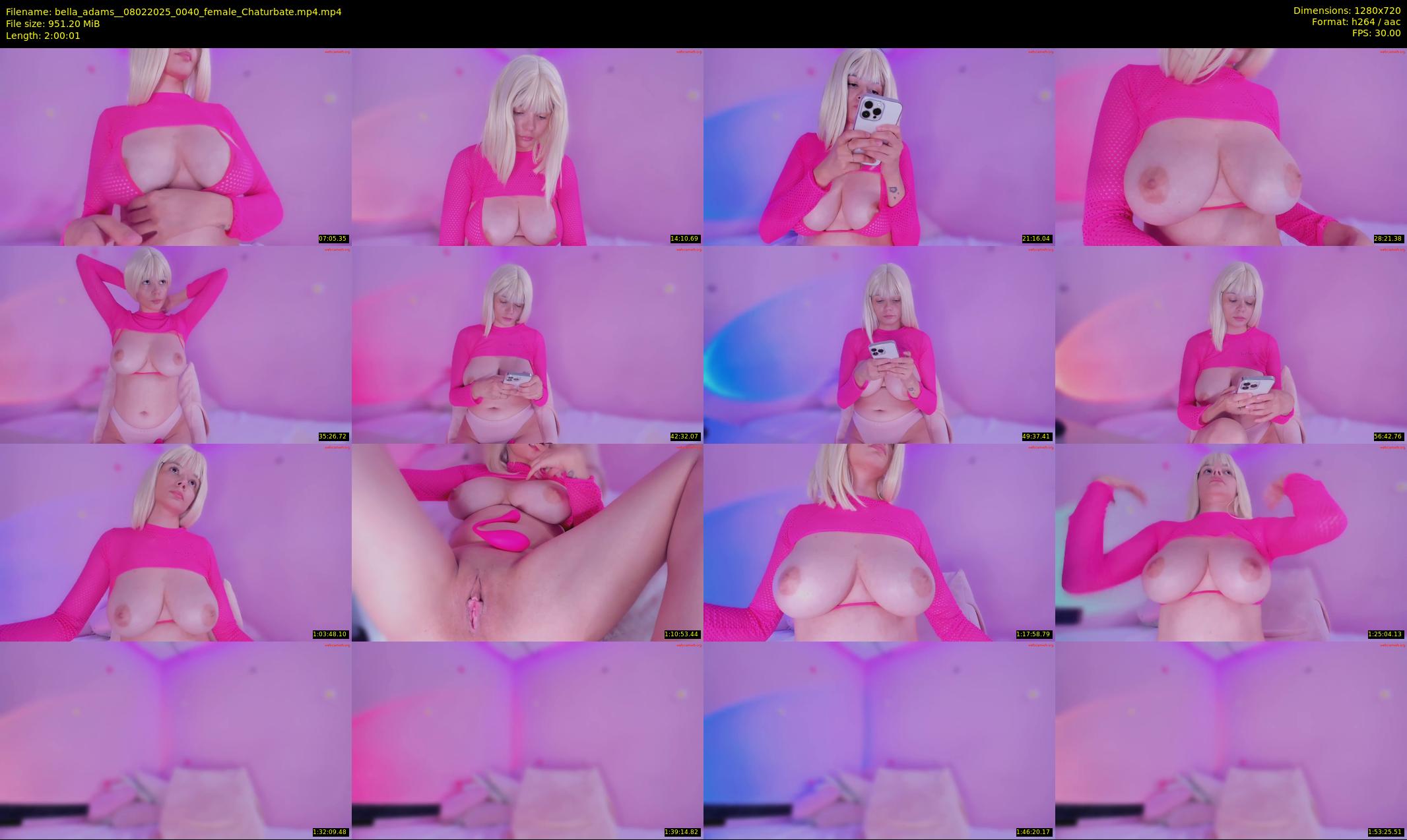 bella_adams_ — 121 minute Chaturbate female cam show recording, 720p, Feb 8, 2025