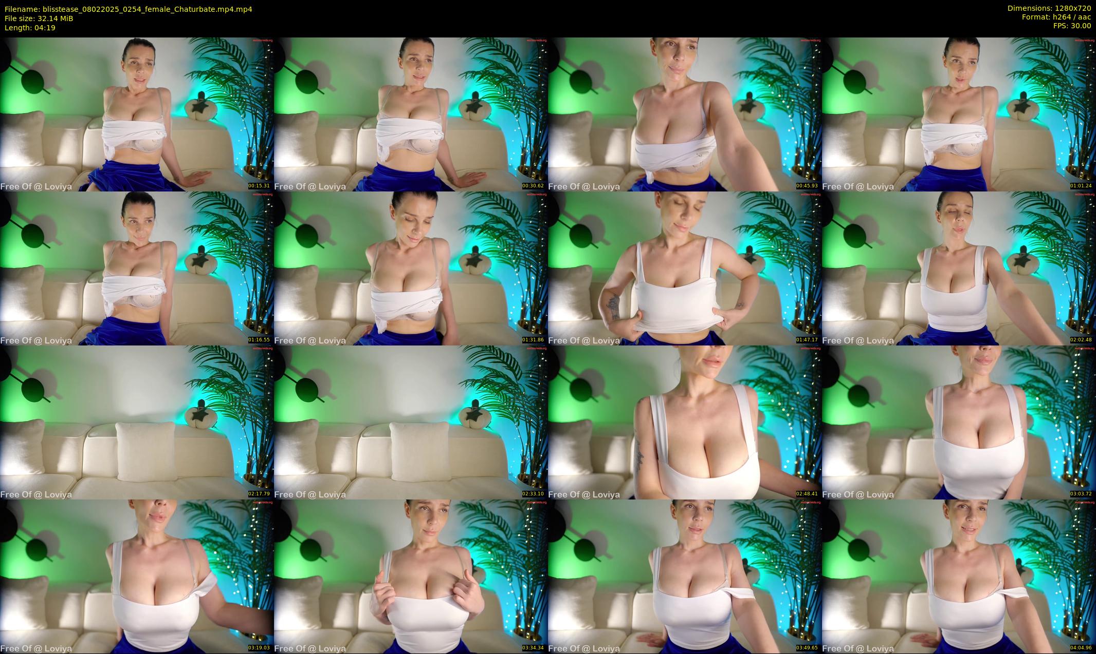 blisstease — 5 minute Chaturbate female cam show recording, 720p, Feb 8, 2025
