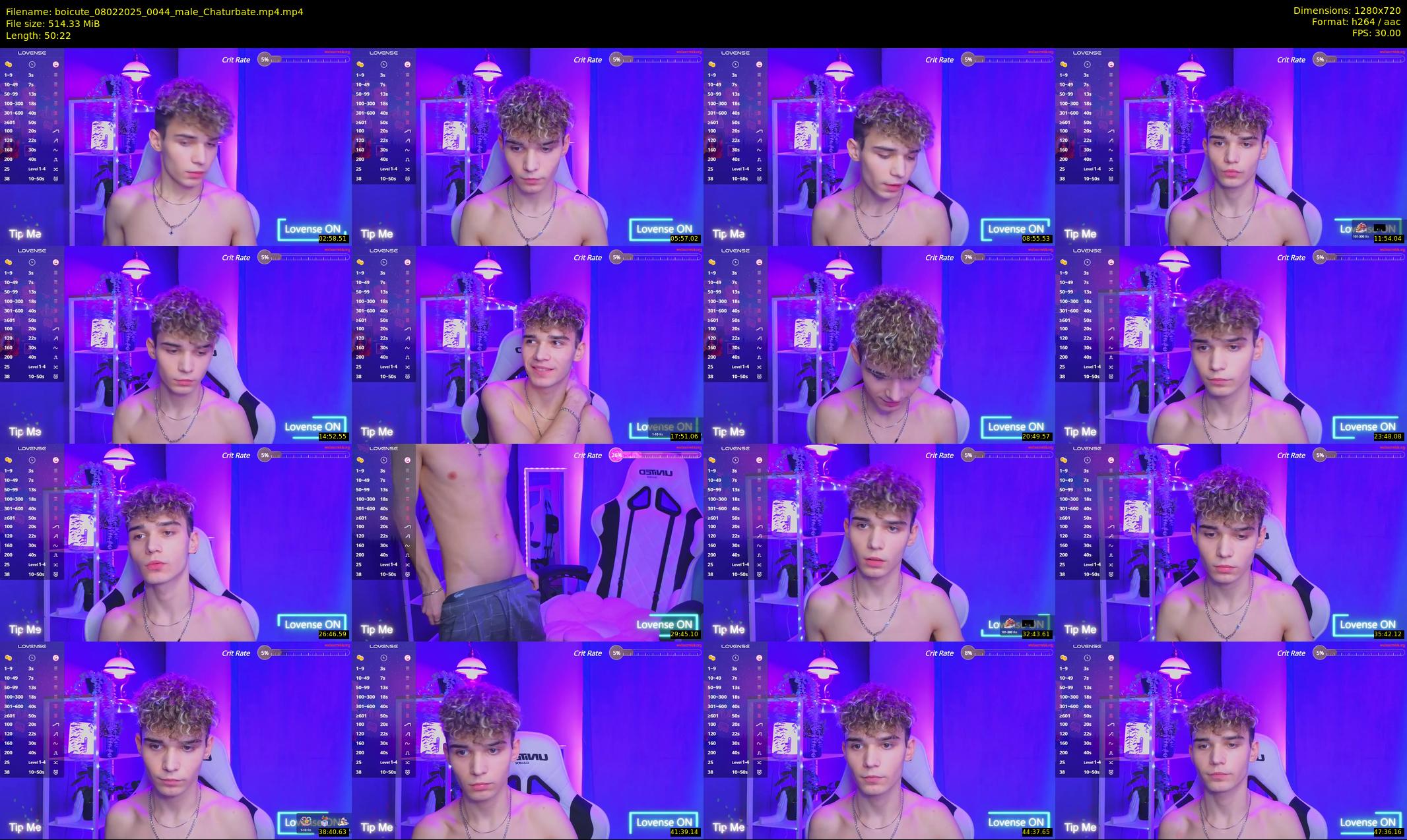 boicute — 51 minute Chaturbate male cam show recording, 720p, Feb 8, 2025