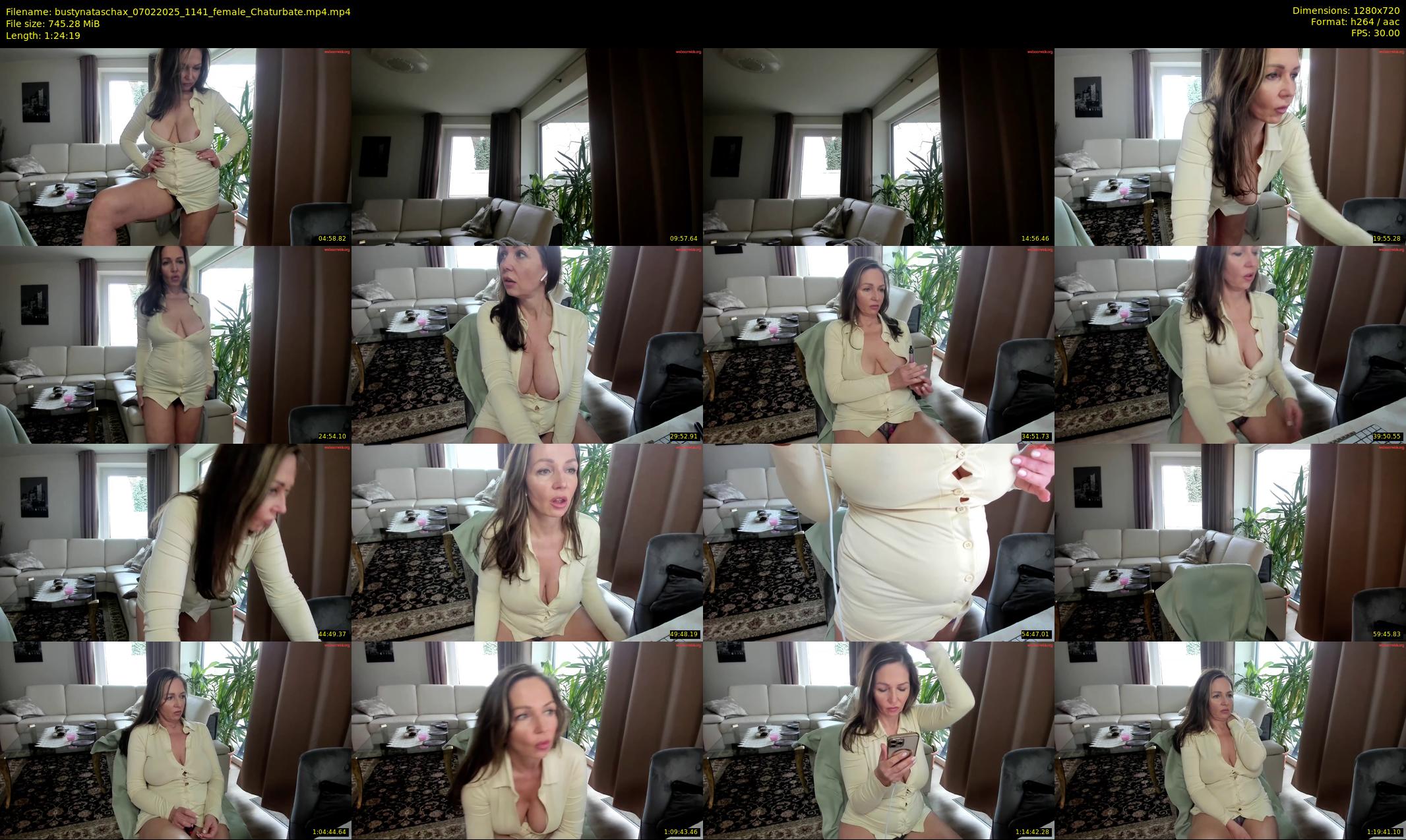 bustynataschax — 85 minute Chaturbate female cam show recording, 720p, Feb 7, 2025