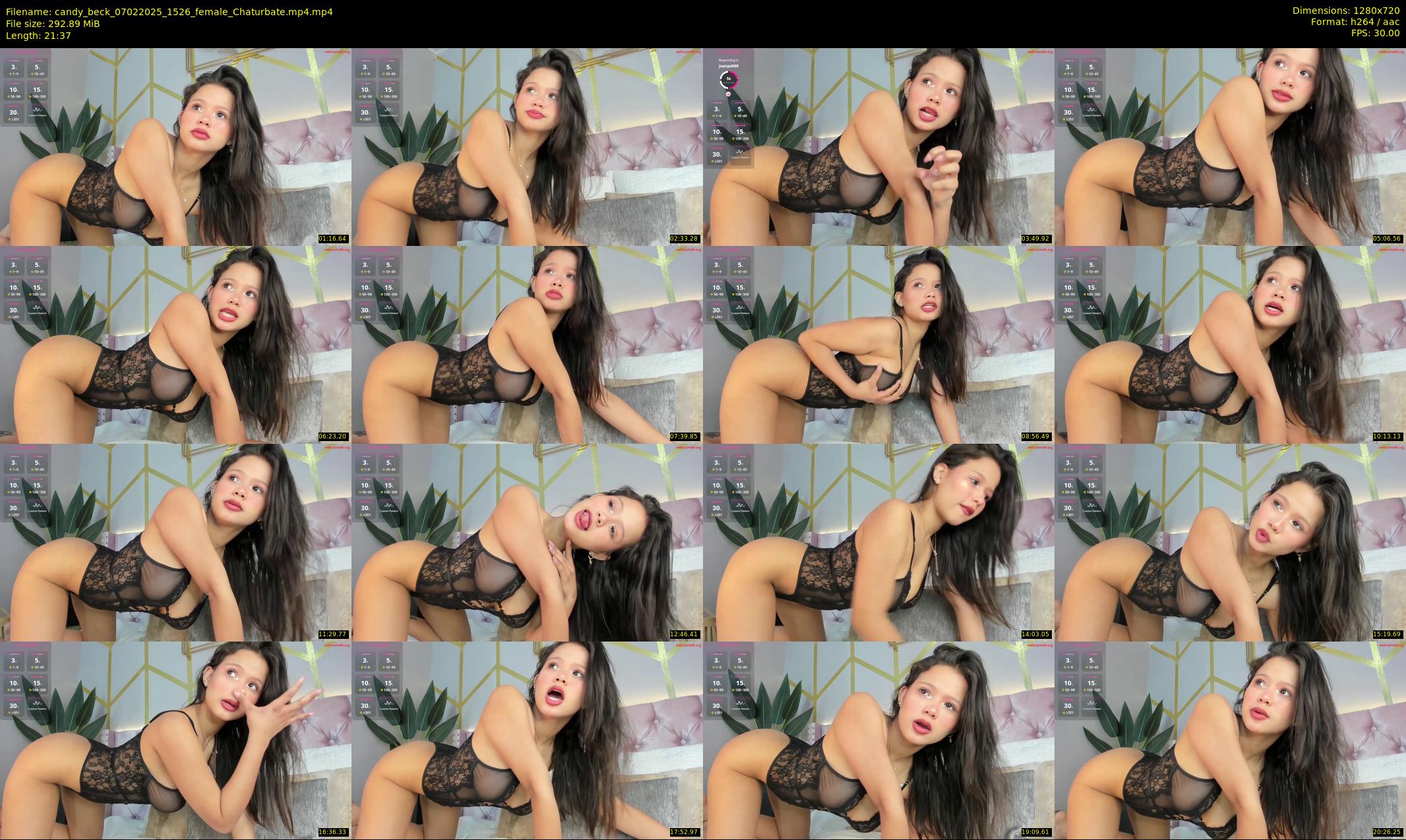 candy_beck — 22 minute Chaturbate female cam show recording, 720p, Feb 7, 2025