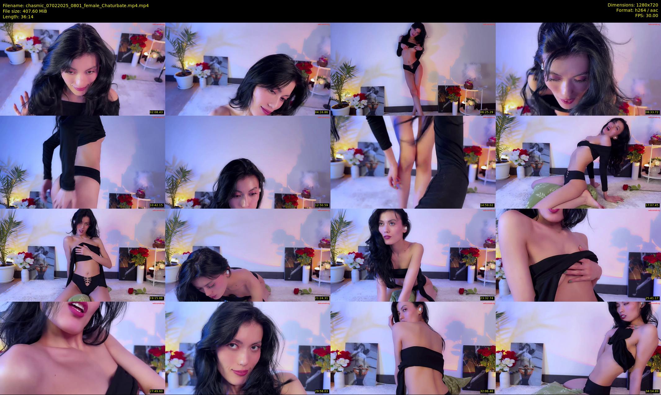 chasmic — 37 minute Chaturbate female cam show recording, 720p, Feb 7, 2025