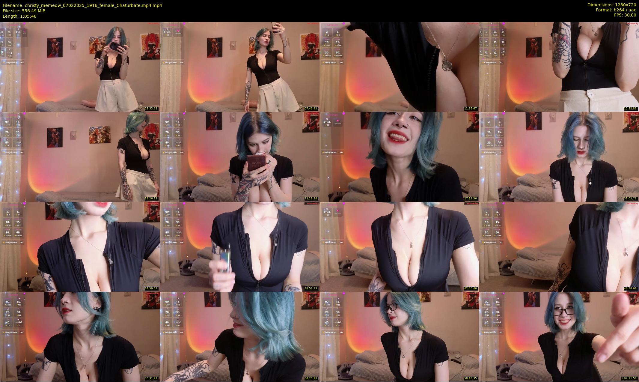 christy_memeow — 66 minute Chaturbate female cam show recording, 720p, Feb 7, 2025