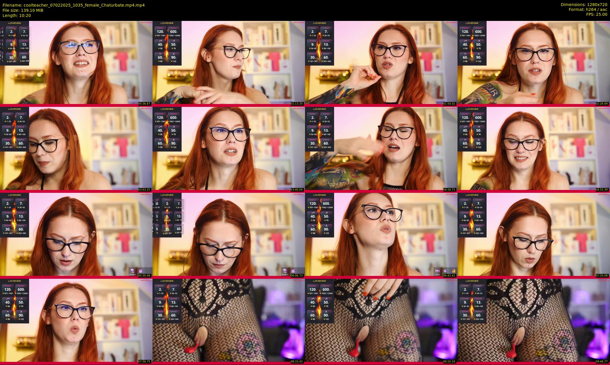 coolteacher — 11 minute Chaturbate female cam show recording, 720p, Feb 7, 2025