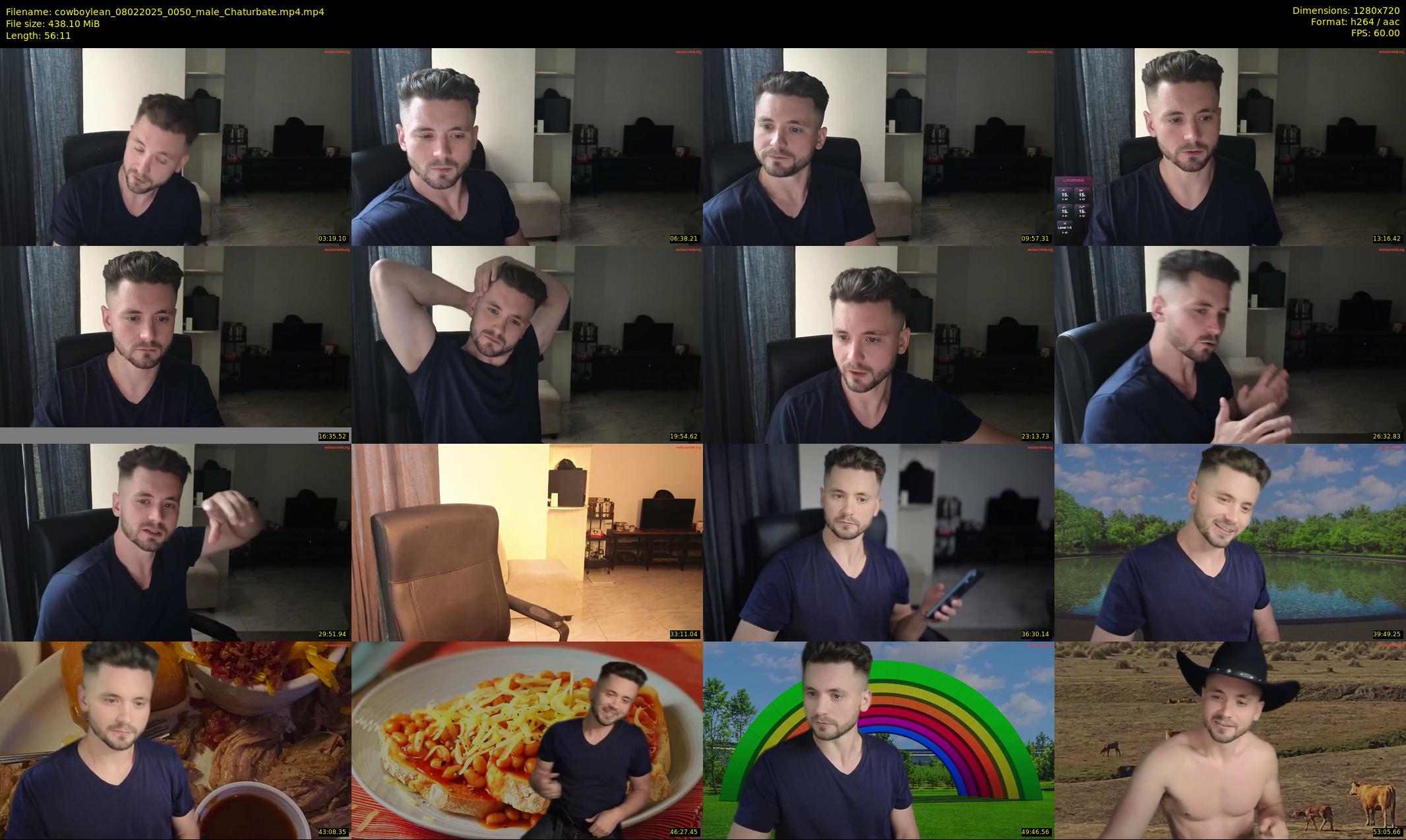 cowboylean — 57 minute Chaturbate male cam show recording, 720p, Feb 8, 2025