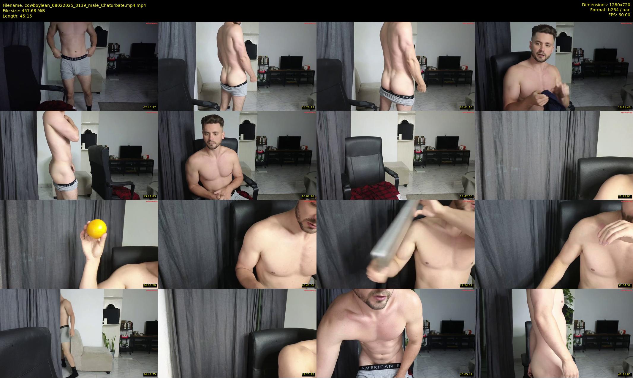 cowboylean — 46 minute Chaturbate male cam show recording, 720p, Feb 8, 2025