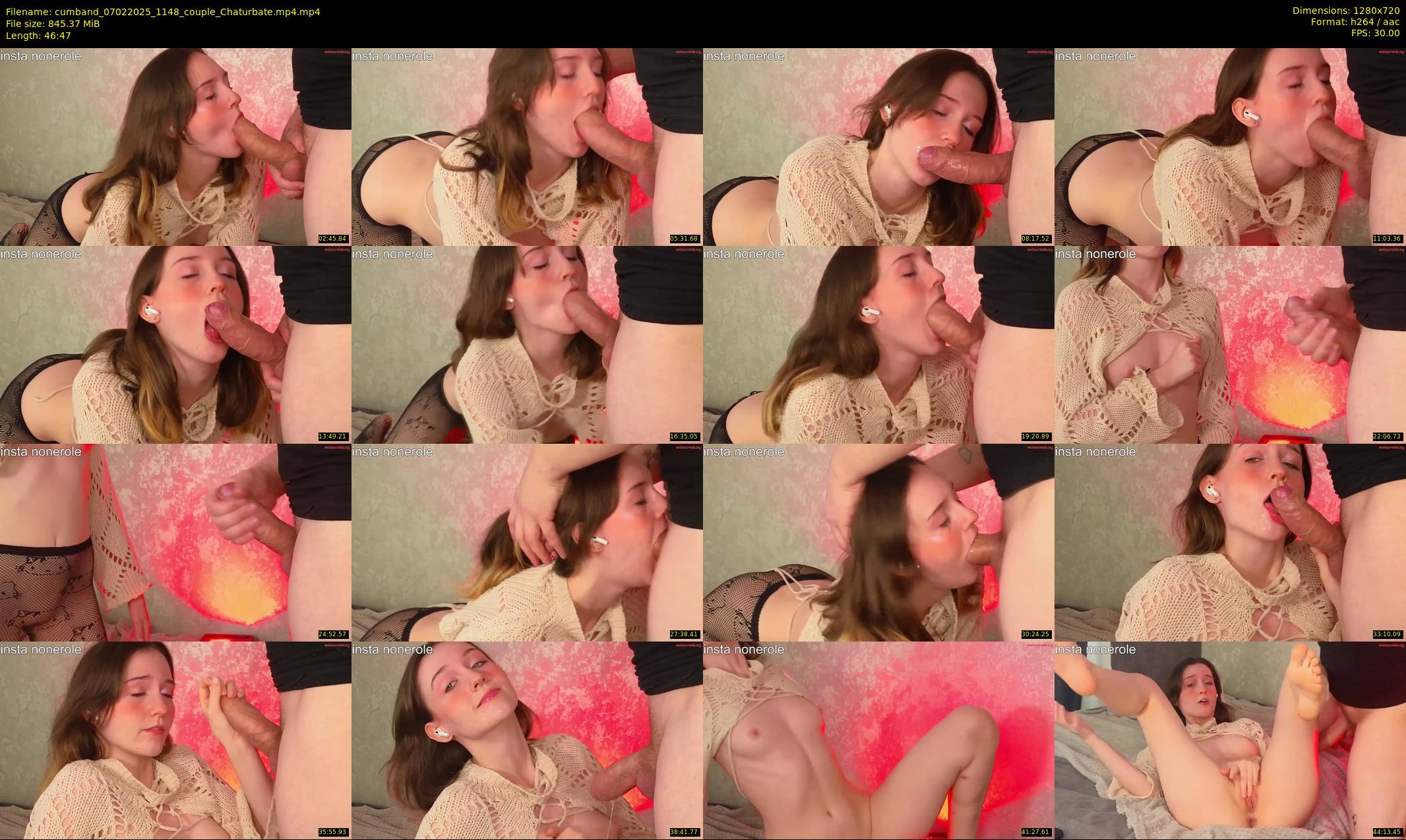 cumband — 47 minute Chaturbate couple cam show recording, 720p, Feb 7, 2025