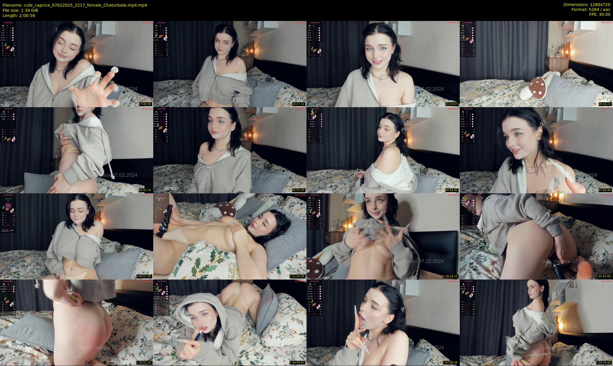cute_caprice — 121 minute Chaturbate female cam show recording, 720p, Feb 7, 2025