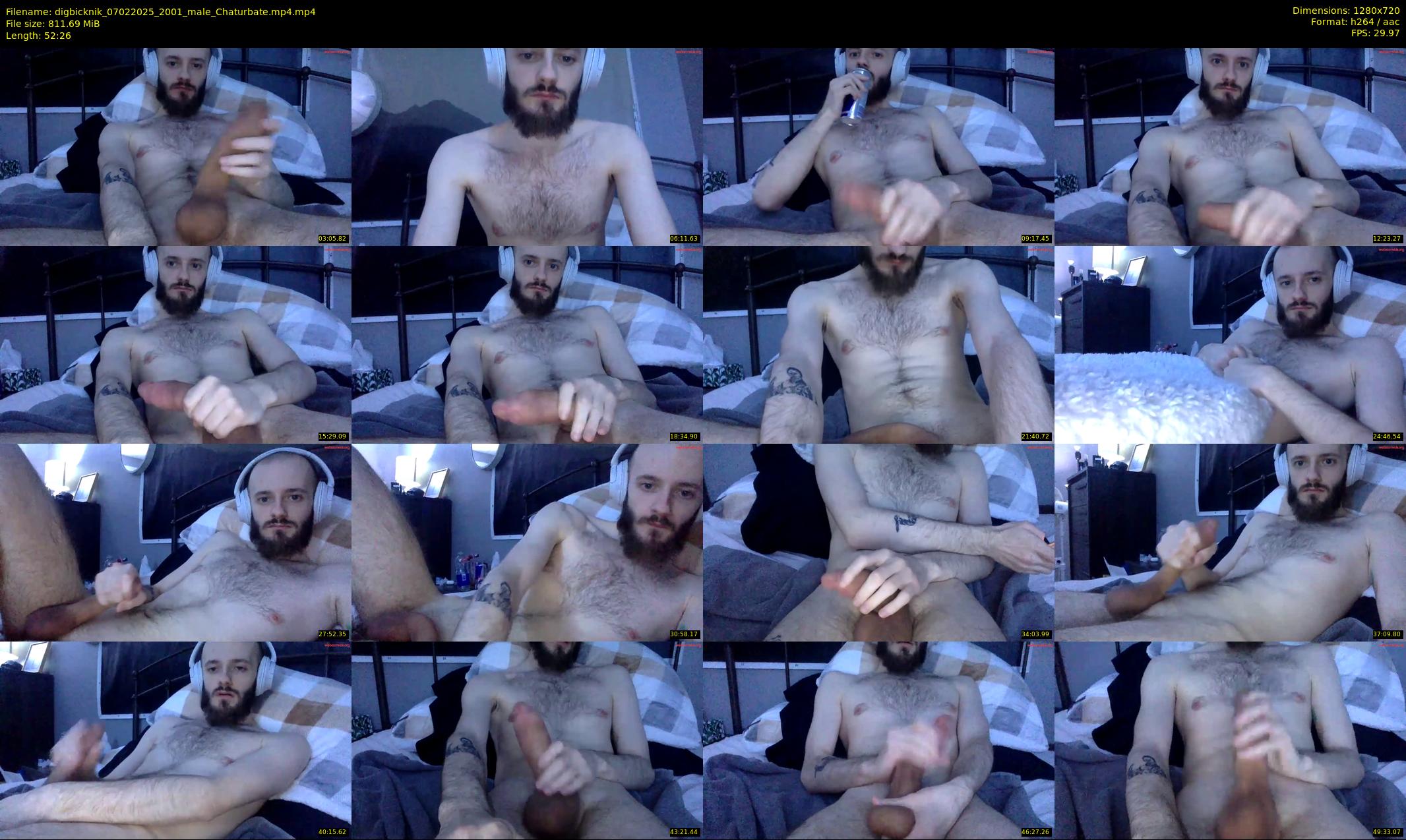 digbicknik — 53 minute Chaturbate male cam show recording, 720p, Feb 7, 2025
