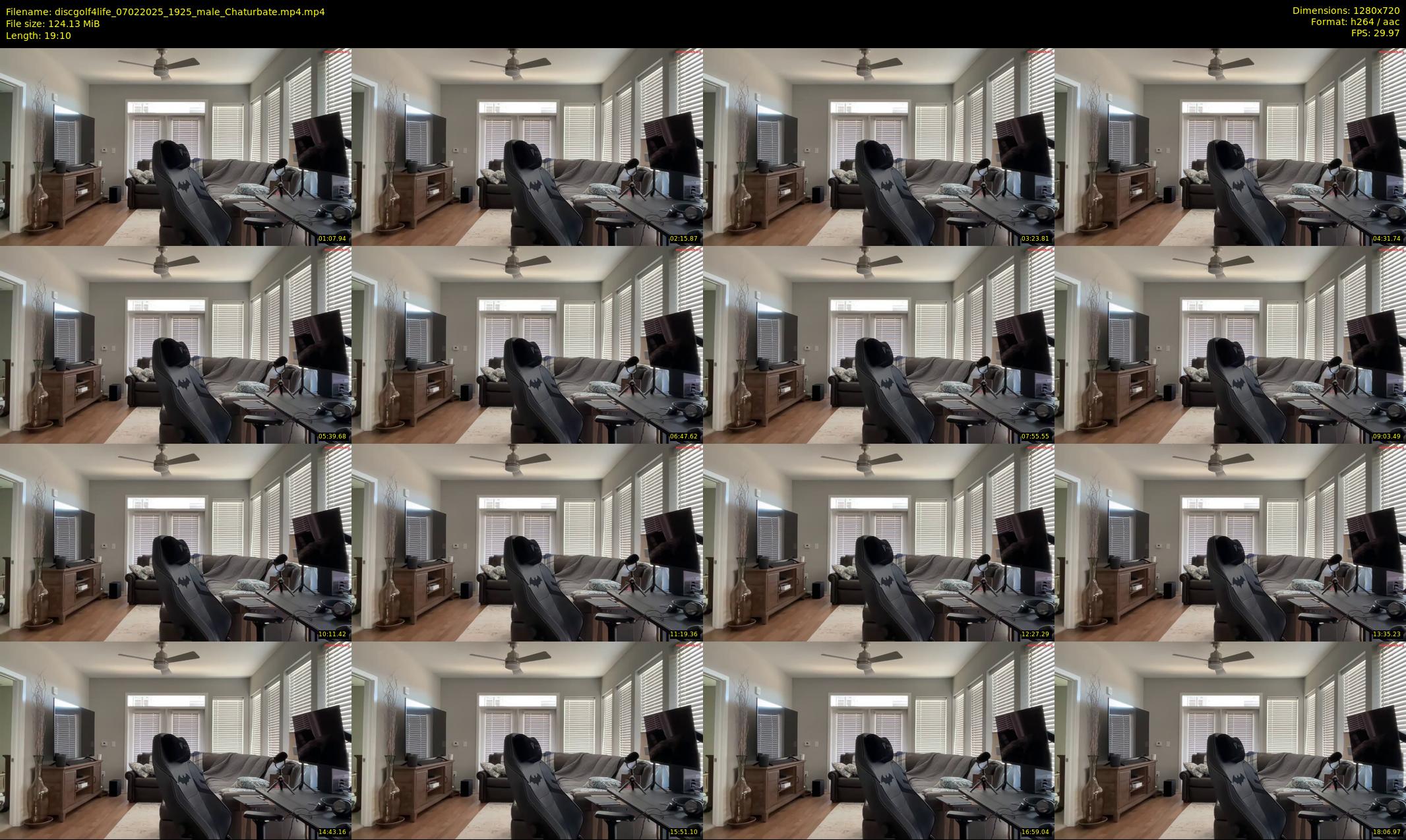 discgolf4life — 20 minute Chaturbate male cam show recording, 720p, Feb 7, 2025