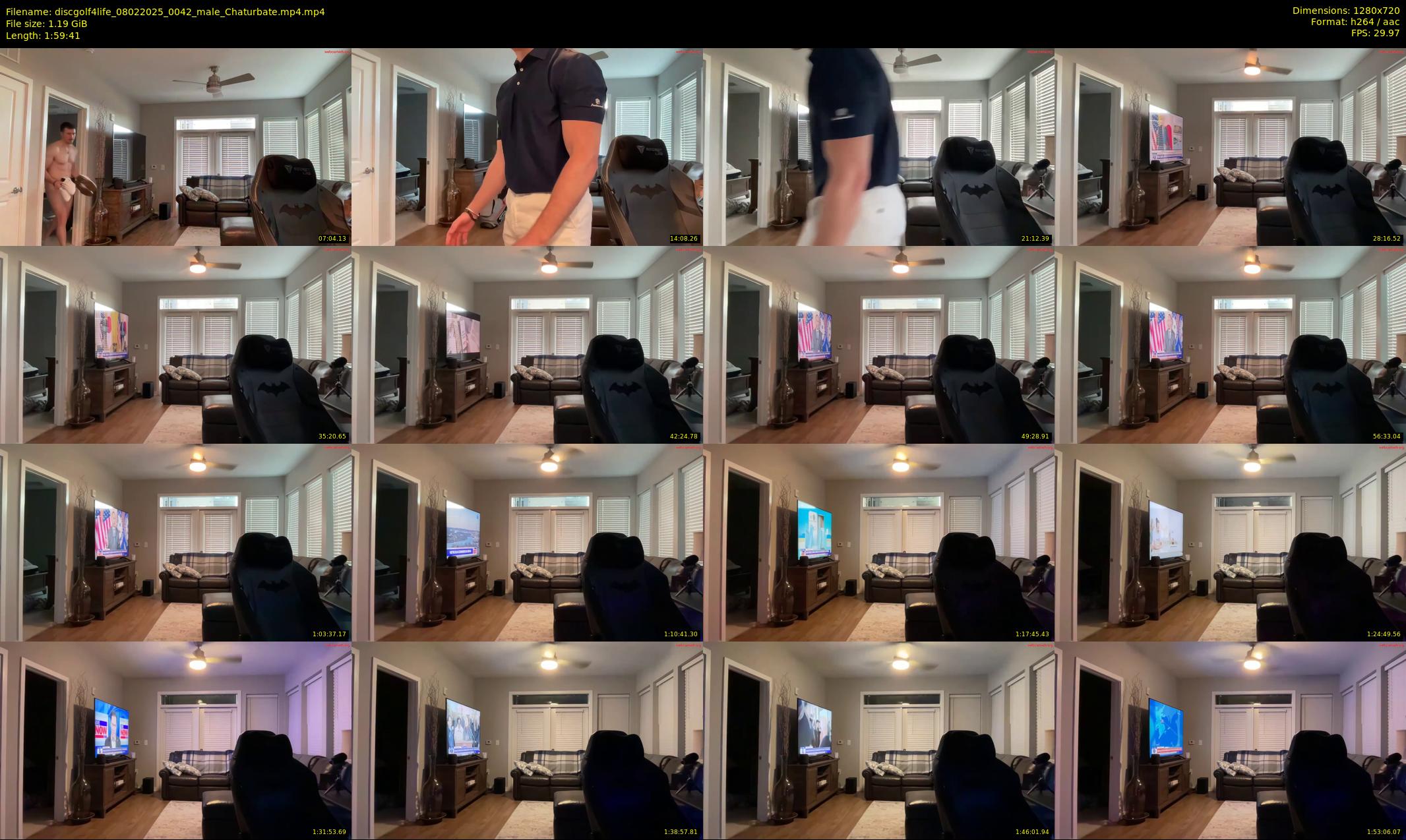 discgolf4life — 120 minute Chaturbate male cam show recording, 720p, Feb 8, 2025