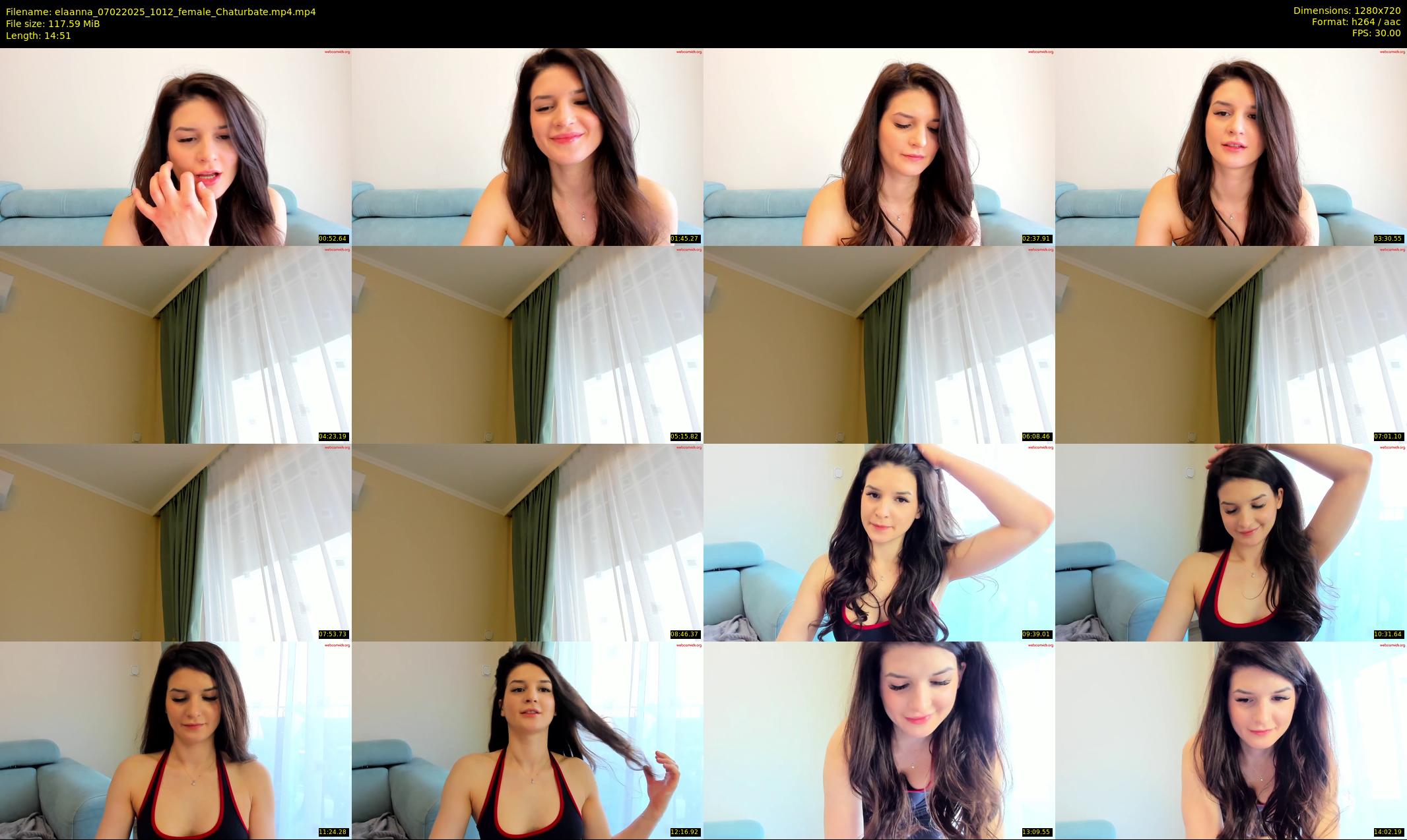 elaanna — 15 minute Chaturbate female cam show recording, 720p, Feb 7, 2025