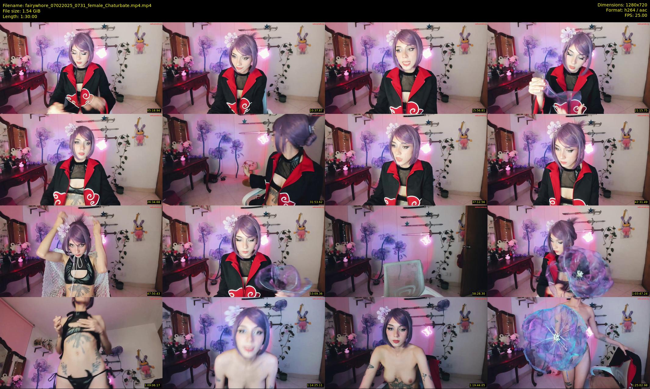 fairywhore — 90 minute Chaturbate female cam show recording, 720p, Feb 7, 2025