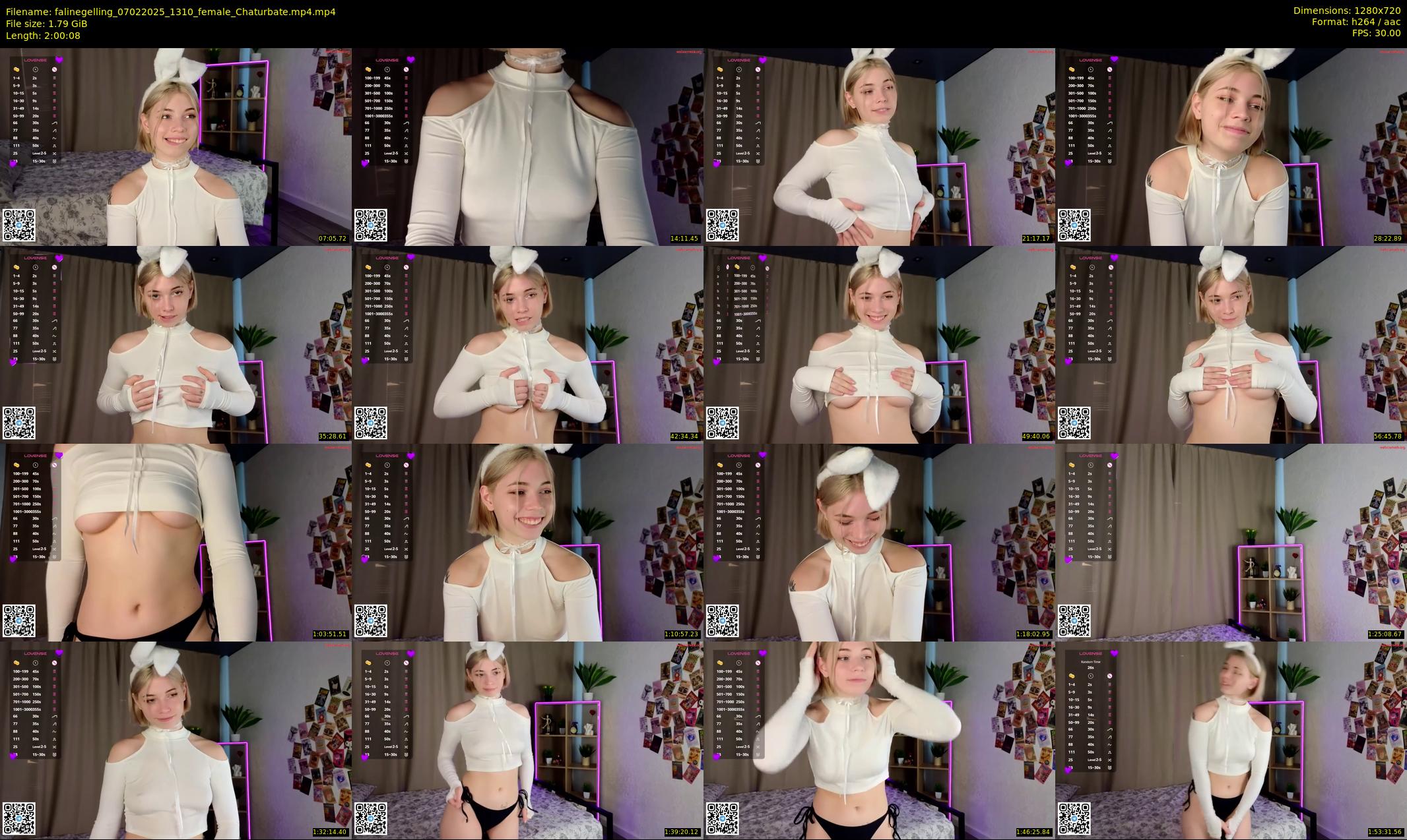 falinegelling — 121 minute Chaturbate female cam show recording, 720p, Feb 7, 2025