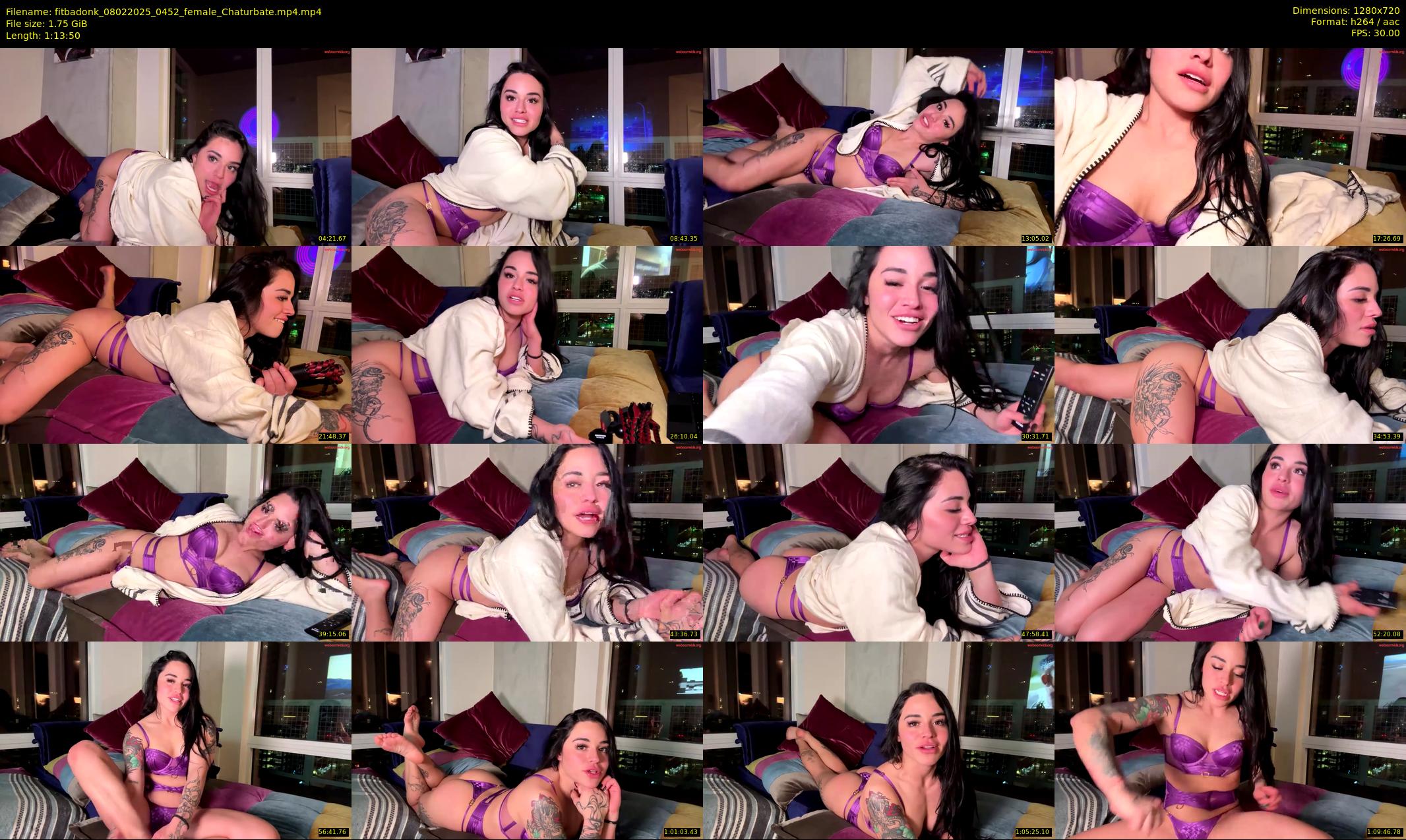 fitbadonk — 74 minute Chaturbate female cam show recording, 720p, Feb 8, 2025