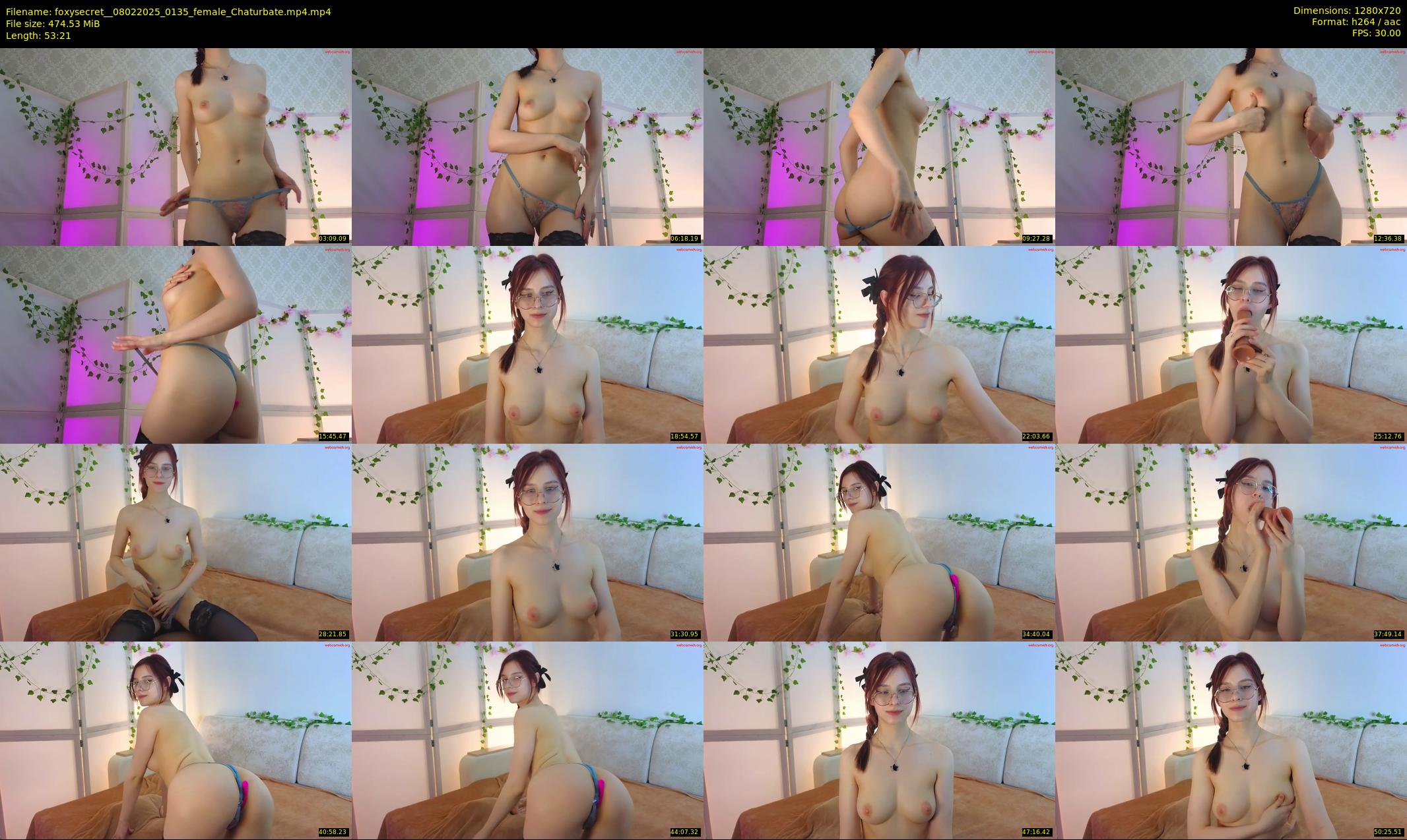 foxysecret_ — 54 minute Chaturbate female cam show recording, 720p, Feb 8, 2025