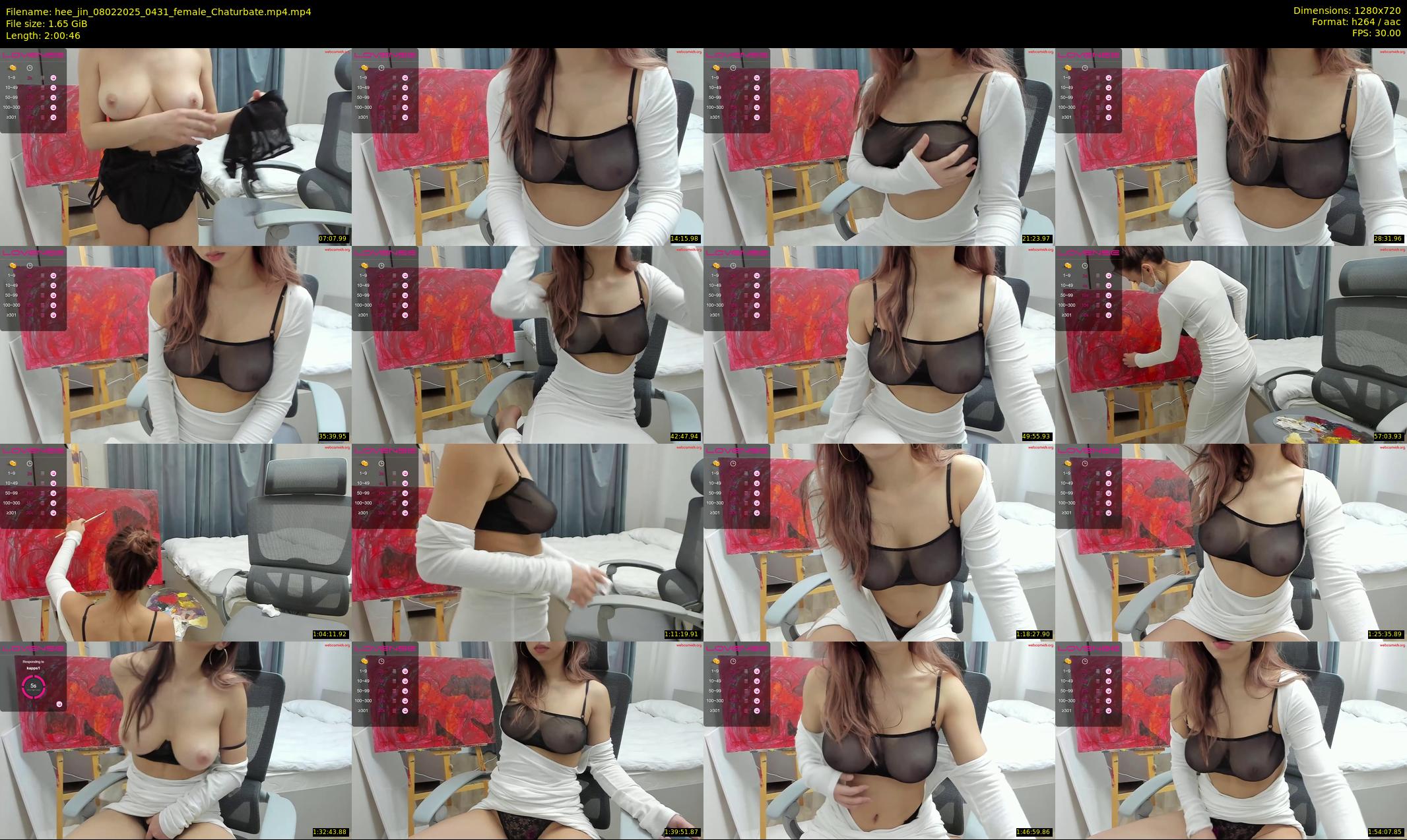 hee_jin — 121 minute Chaturbate female cam show recording, 720p, Feb 8, 2025