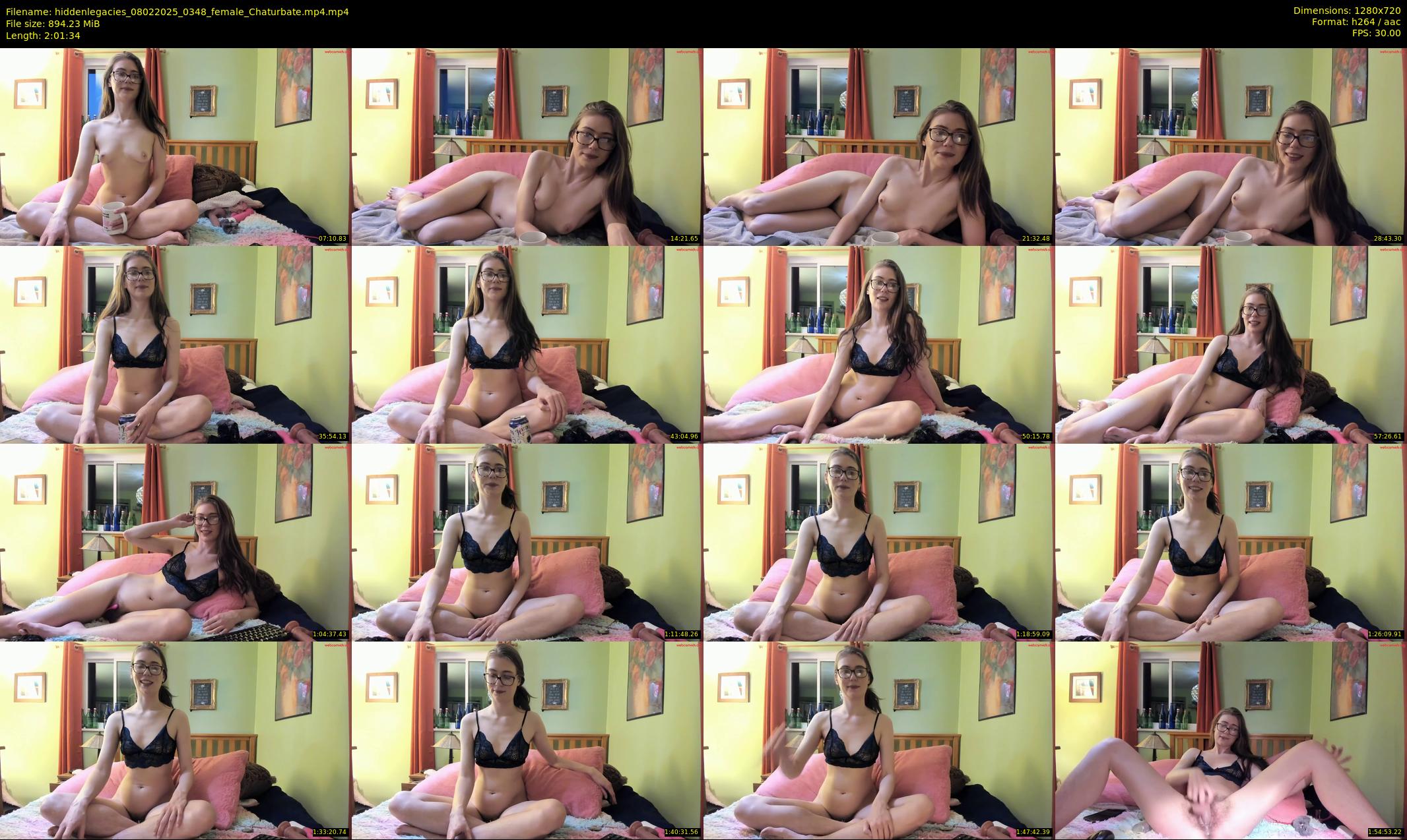 hiddenlegacies — 122 minute Chaturbate female cam show recording, 720p, Feb 8, 2025