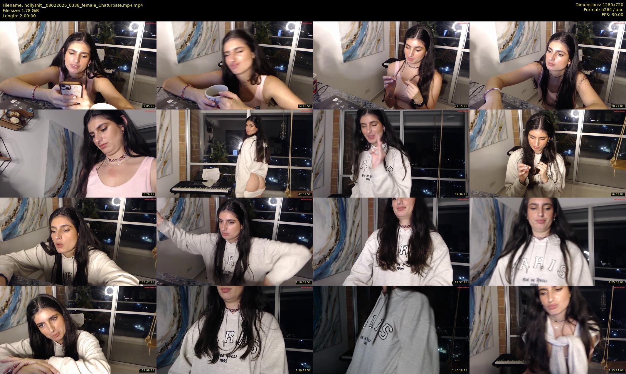 hollyshit_ — 120 minute Chaturbate female cam show recording, 720p, Feb 8, 2025
