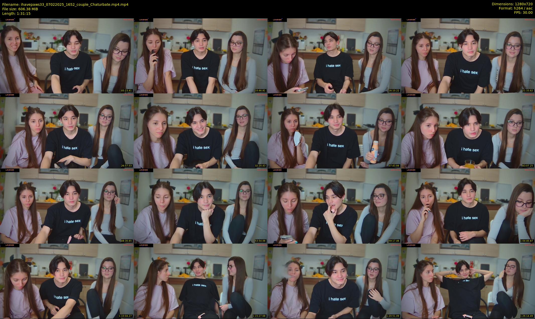 ihavepaws33 — 92 minute Chaturbate couple cam show recording, 720p, Feb 7, 2025