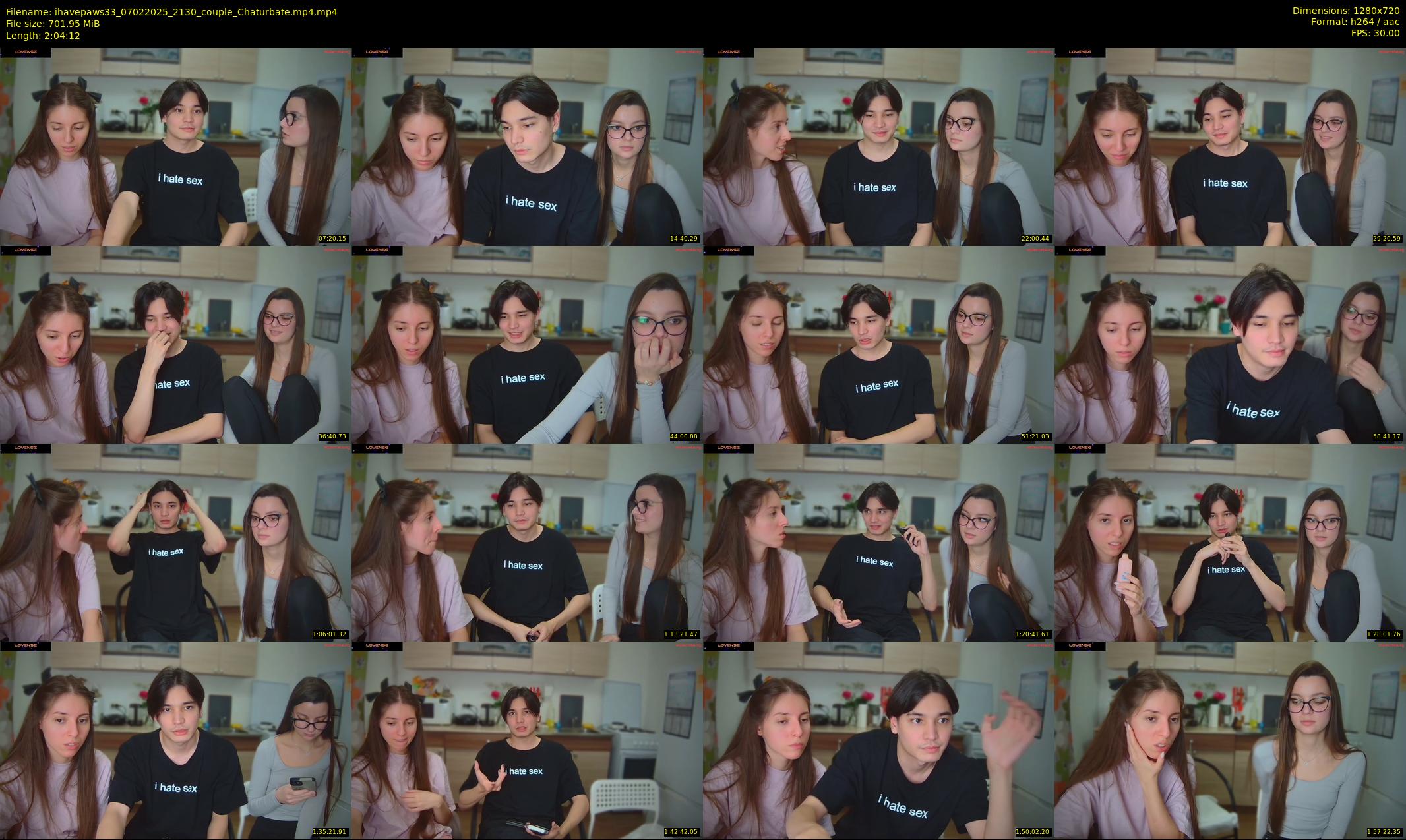 ihavepaws33 — 125 minute Chaturbate couple cam show recording, 720p, Feb 7, 2025