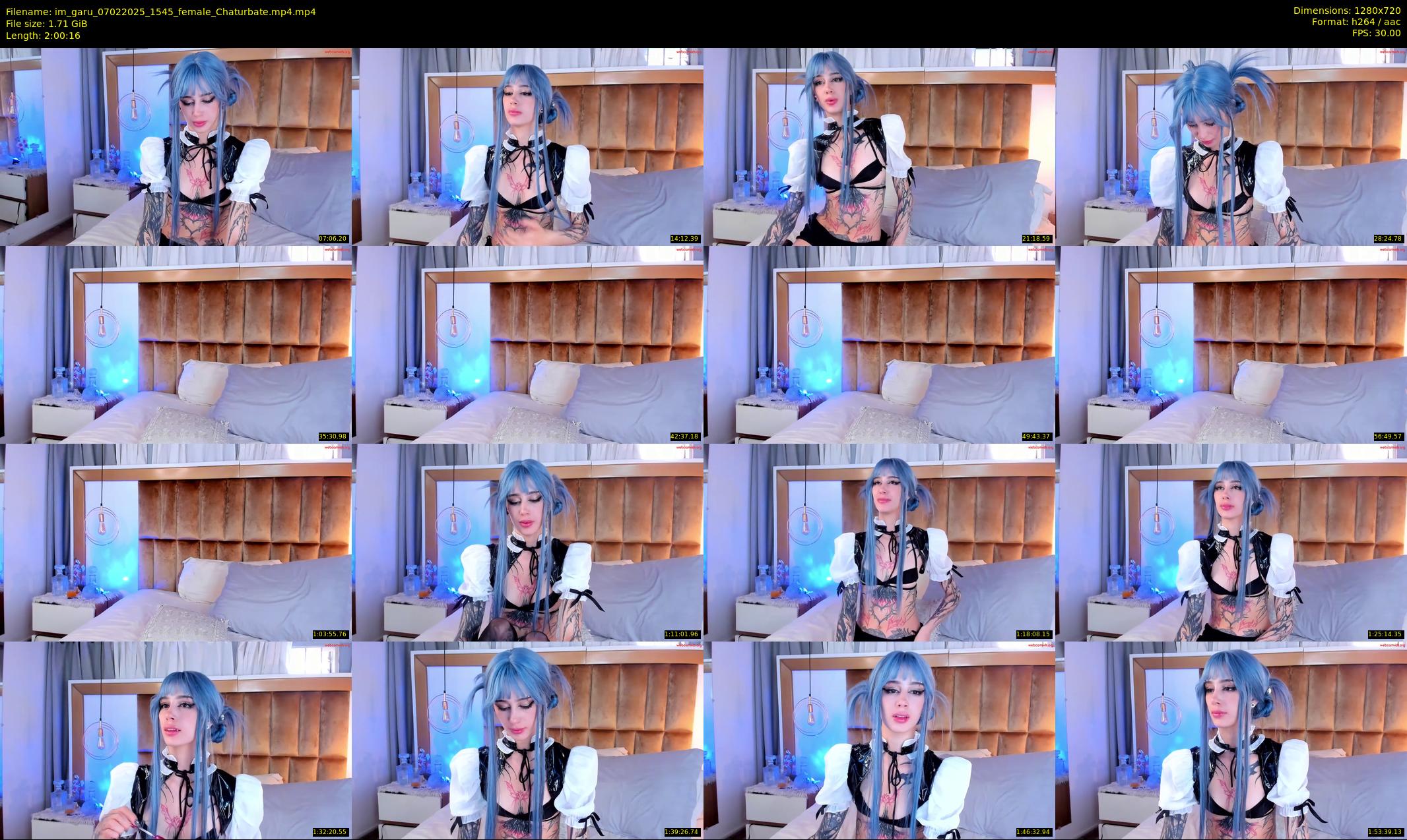im_garu — 121 minute Chaturbate female cam show recording, 720p, Feb 7, 2025