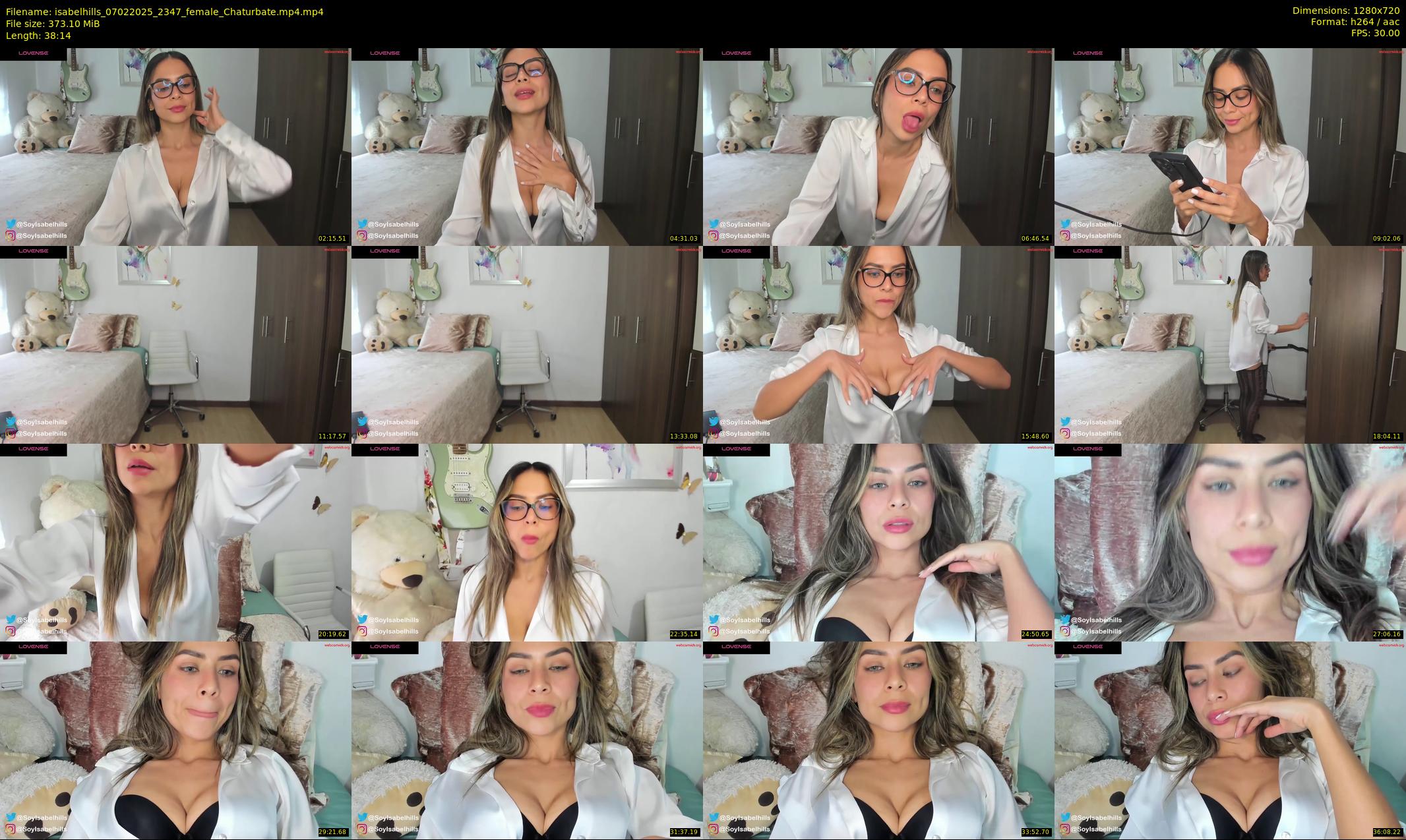 isabelhills — 39 minute Chaturbate female cam show recording, 720p, Feb 7, 2025