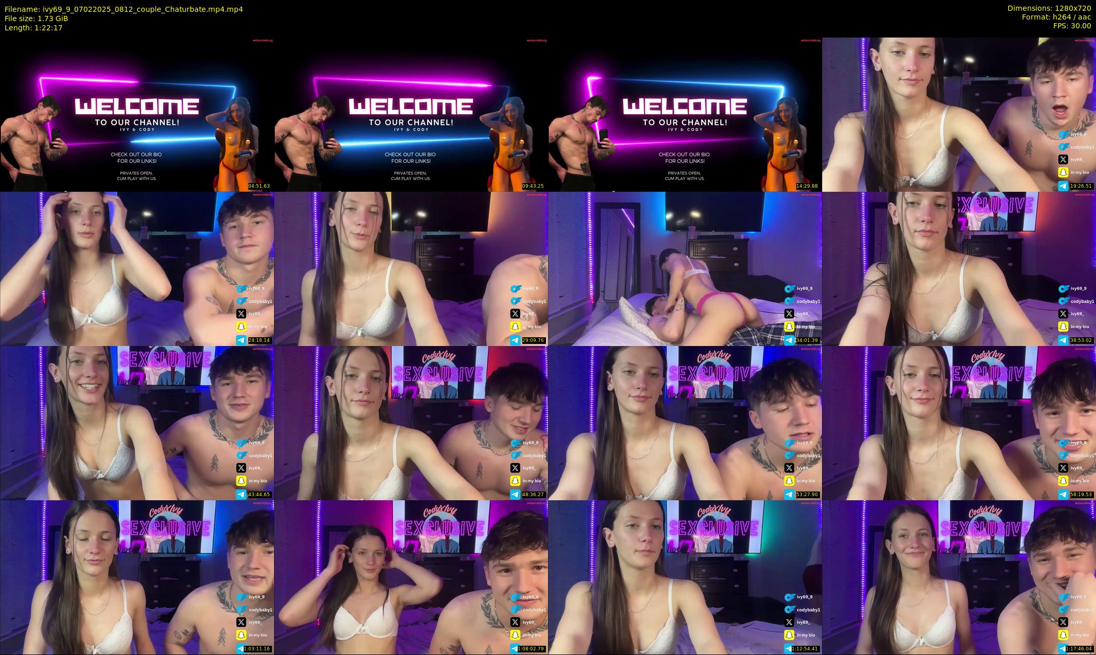 ivy69_9 — 83 minute Chaturbate couple cam show recording, 720p, Feb 7, 2025