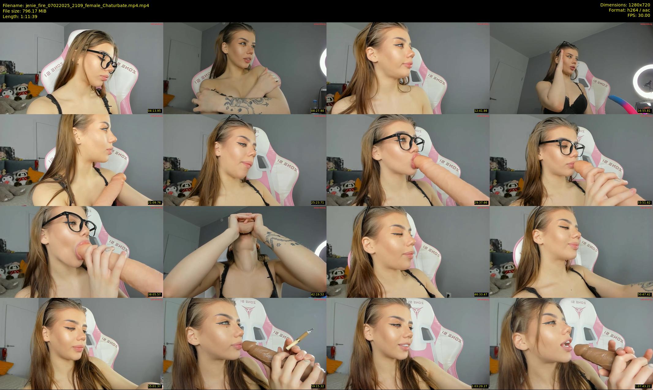 jenie_fire — 72 minute Chaturbate female cam show recording, 720p, Feb 7, 2025