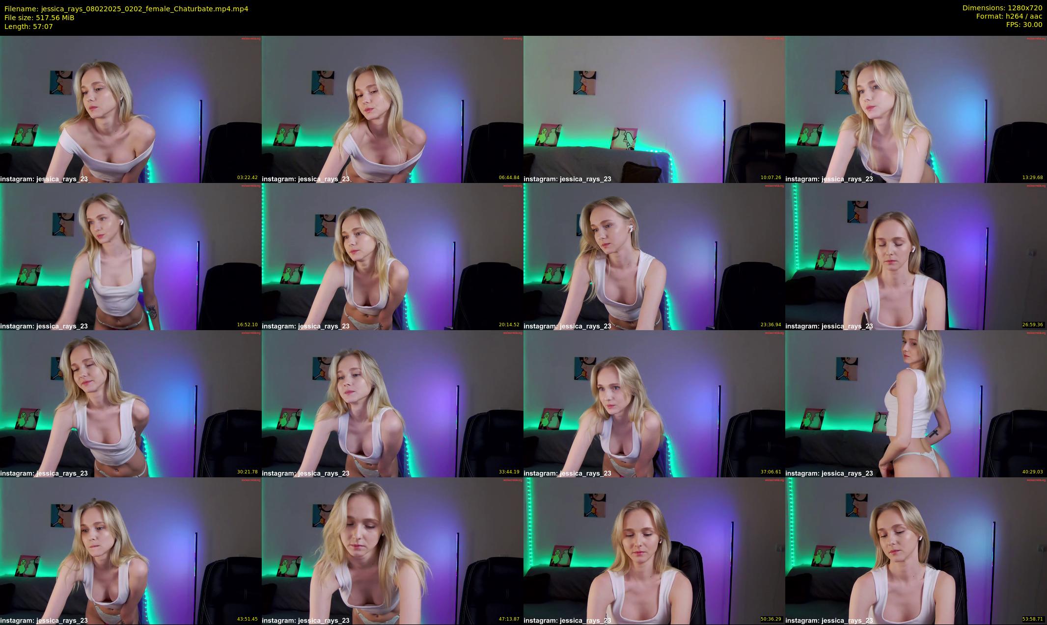 jessica_rays — 58 minute Chaturbate couple cam show recording, 720p, Feb 8, 2025