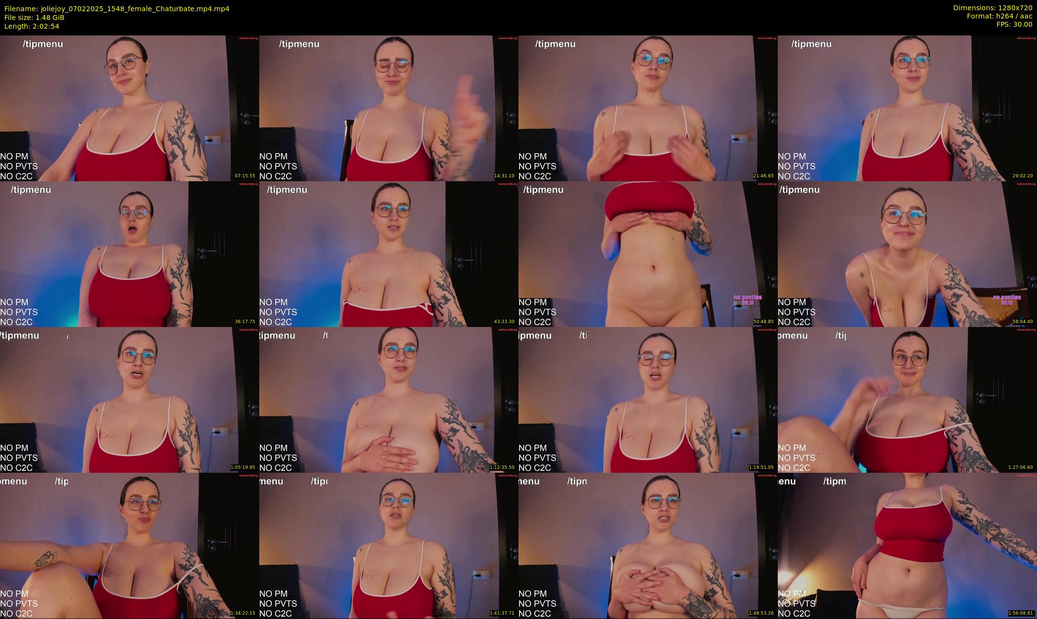 joliejoy — 123 minute Chaturbate female cam show recording, 720p, Feb 7, 2025
