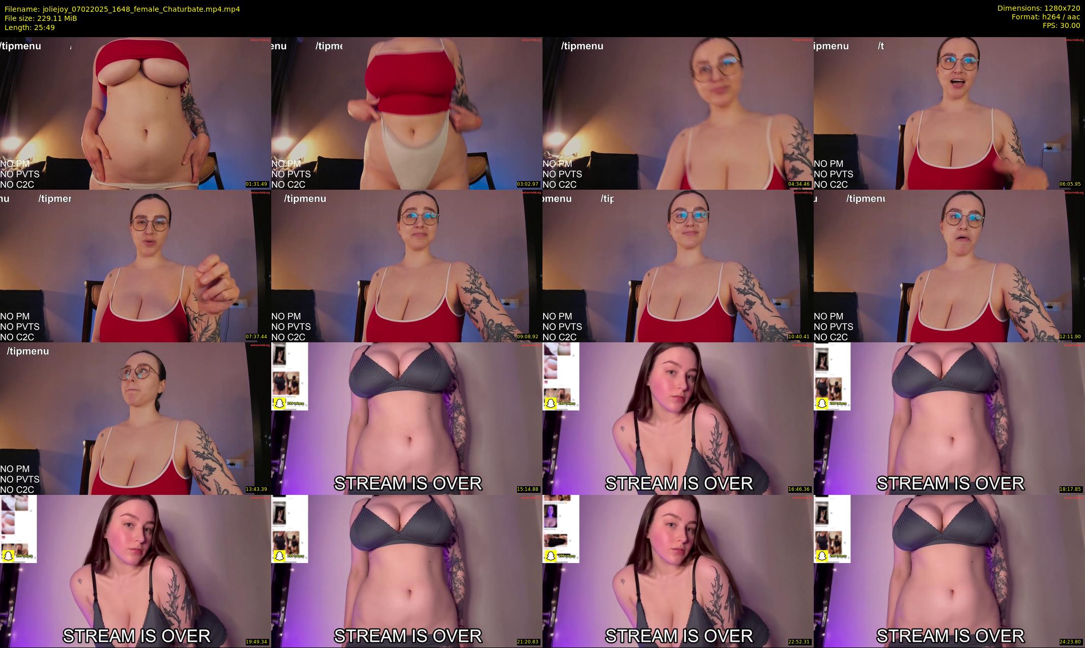 joliejoy — 26 minute Chaturbate female cam show recording, 720p, Feb 7, 2025