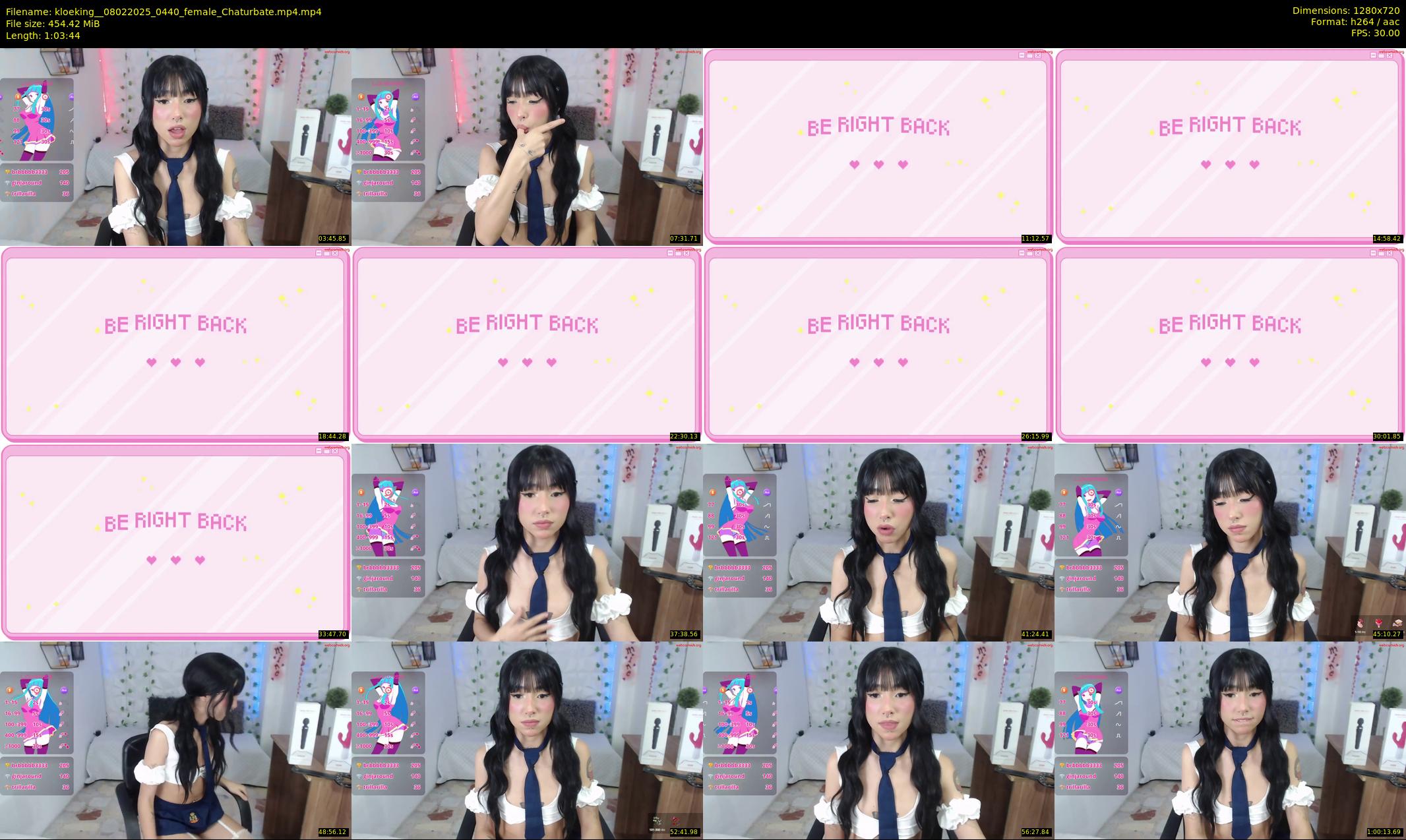 kloeking_ — 64 minute Chaturbate female cam show recording, 720p, Feb 8, 2025