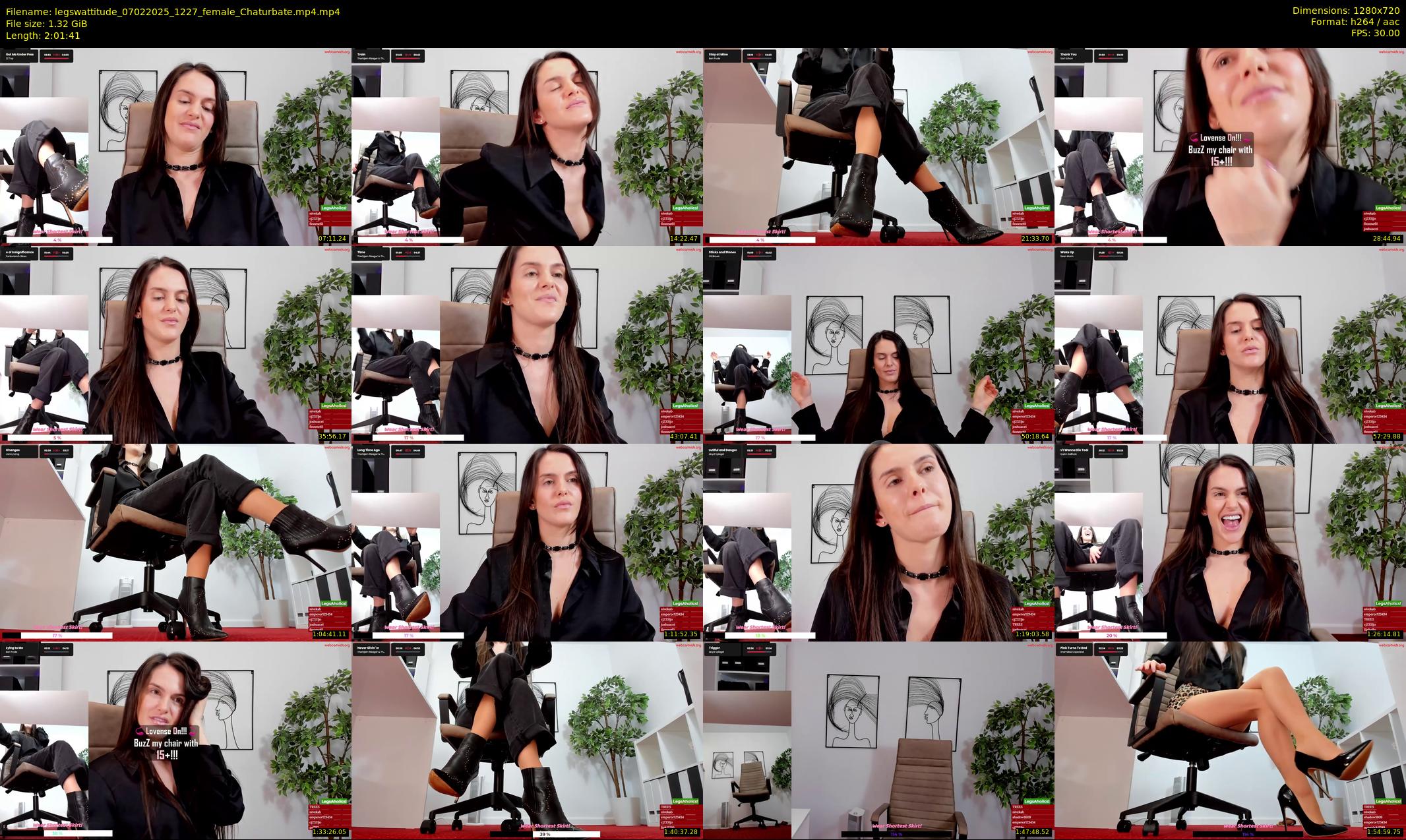 legswattitude — 122 minute Chaturbate female cam show recording, 720p, Feb 7, 2025