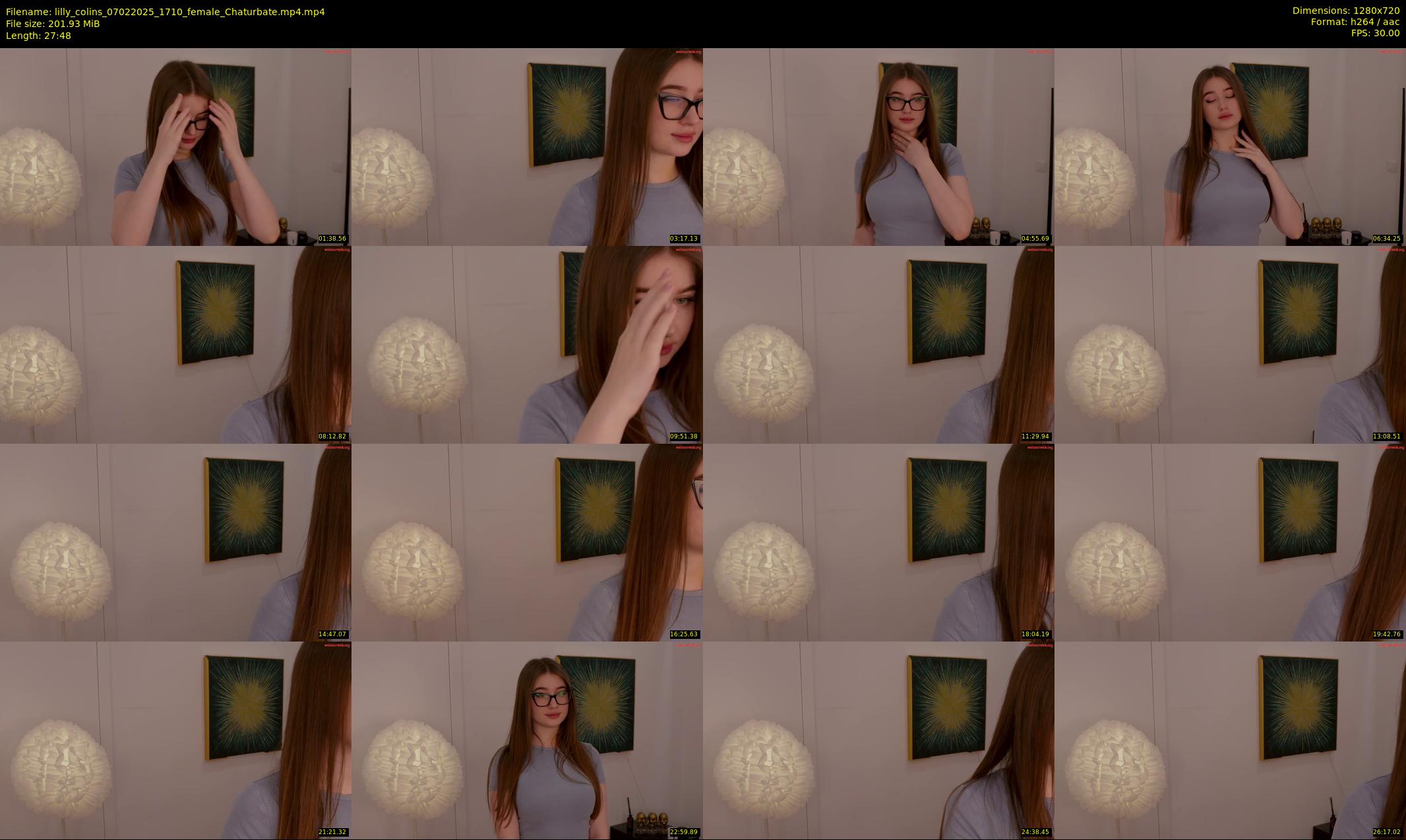 lilly_colins — 28 minute Chaturbate female cam show recording, 720p, Feb 7, 2025