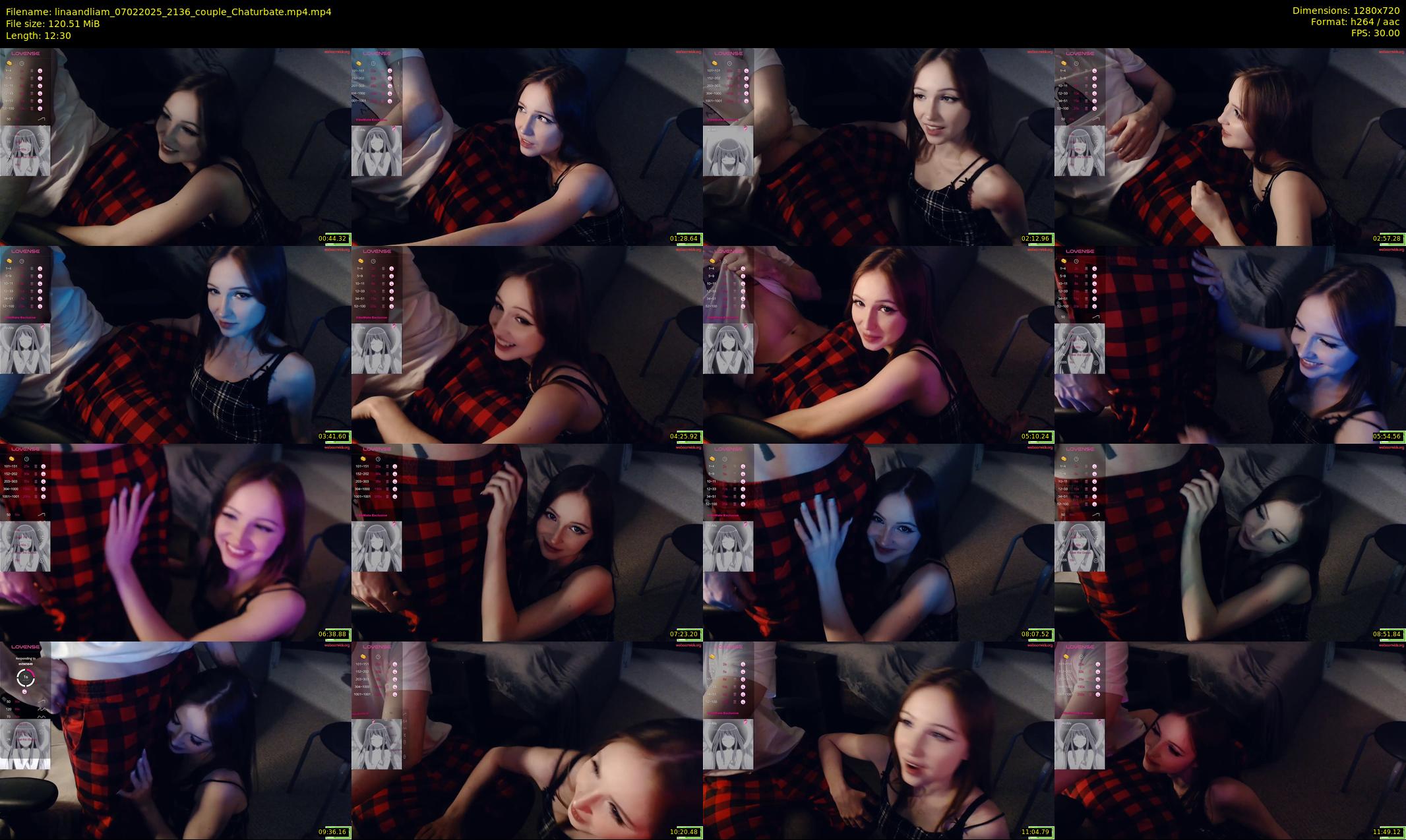 linaandliam — 13 minute Chaturbate couple cam show recording, 720p, Feb 7, 2025