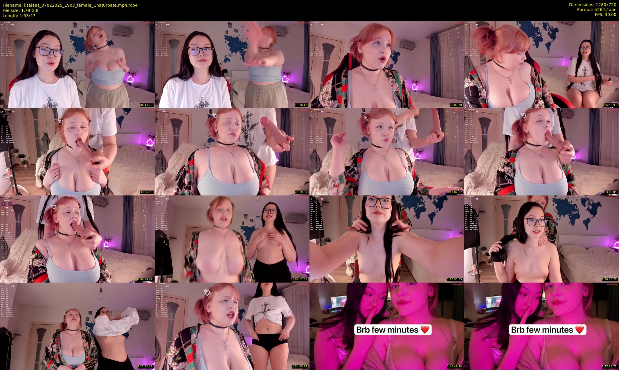 lisalaas — 114 minute Chaturbate female cam show recording, 720p, Feb 7, 2025