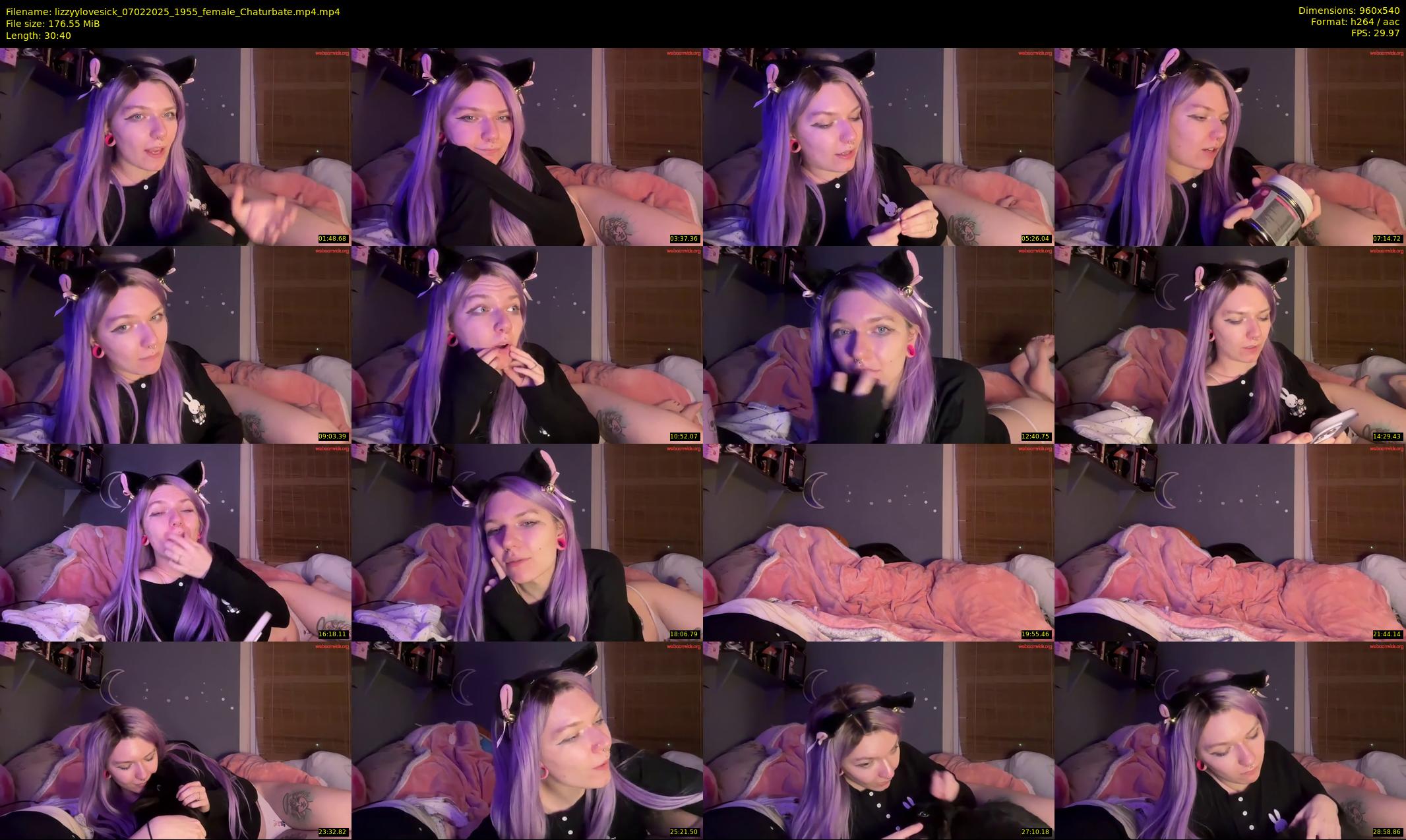 lizzyylovesick — 31 minute Chaturbate female cam show recording, 480p, Feb 7, 2025