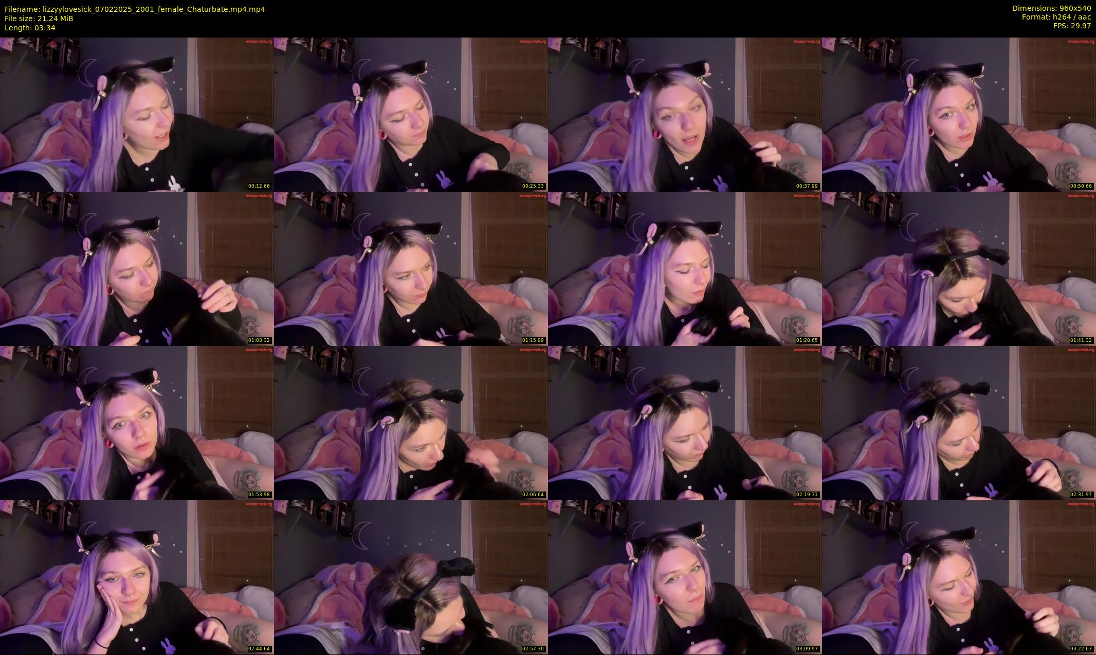 lizzyylovesick — 4 minute Chaturbate female cam show recording, 480p, Feb 7, 2025